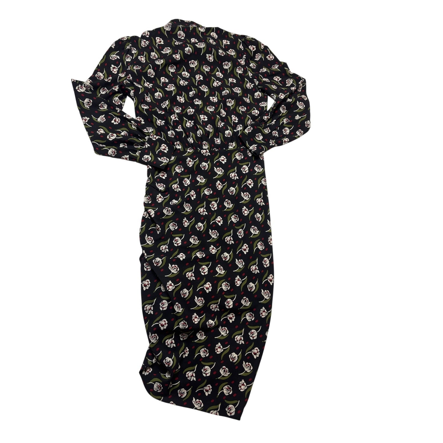 Veronica Beard Cadence Silk Floral Print Midi Dress SZ 2