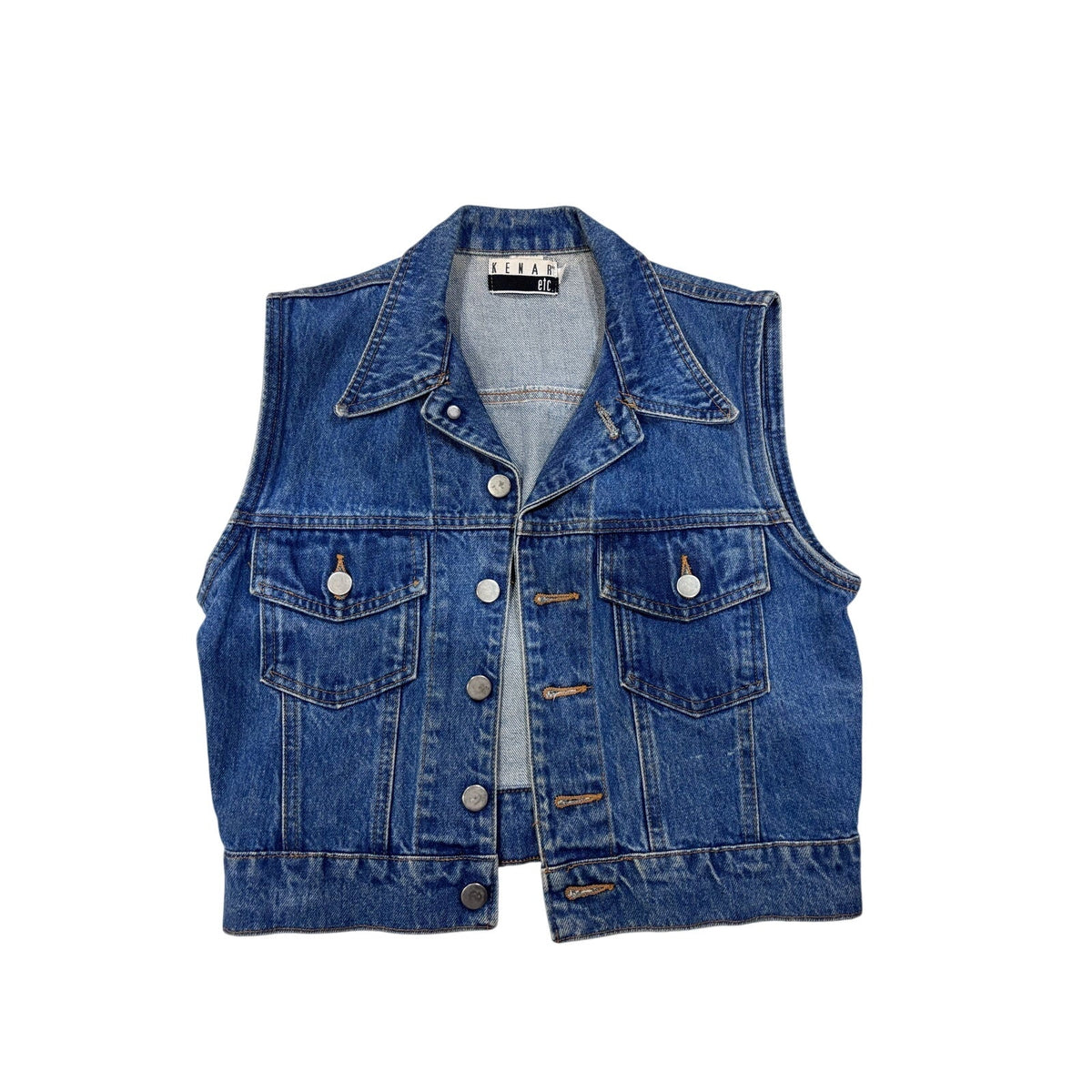 Vintage Kenar Denim Vest SZ SM