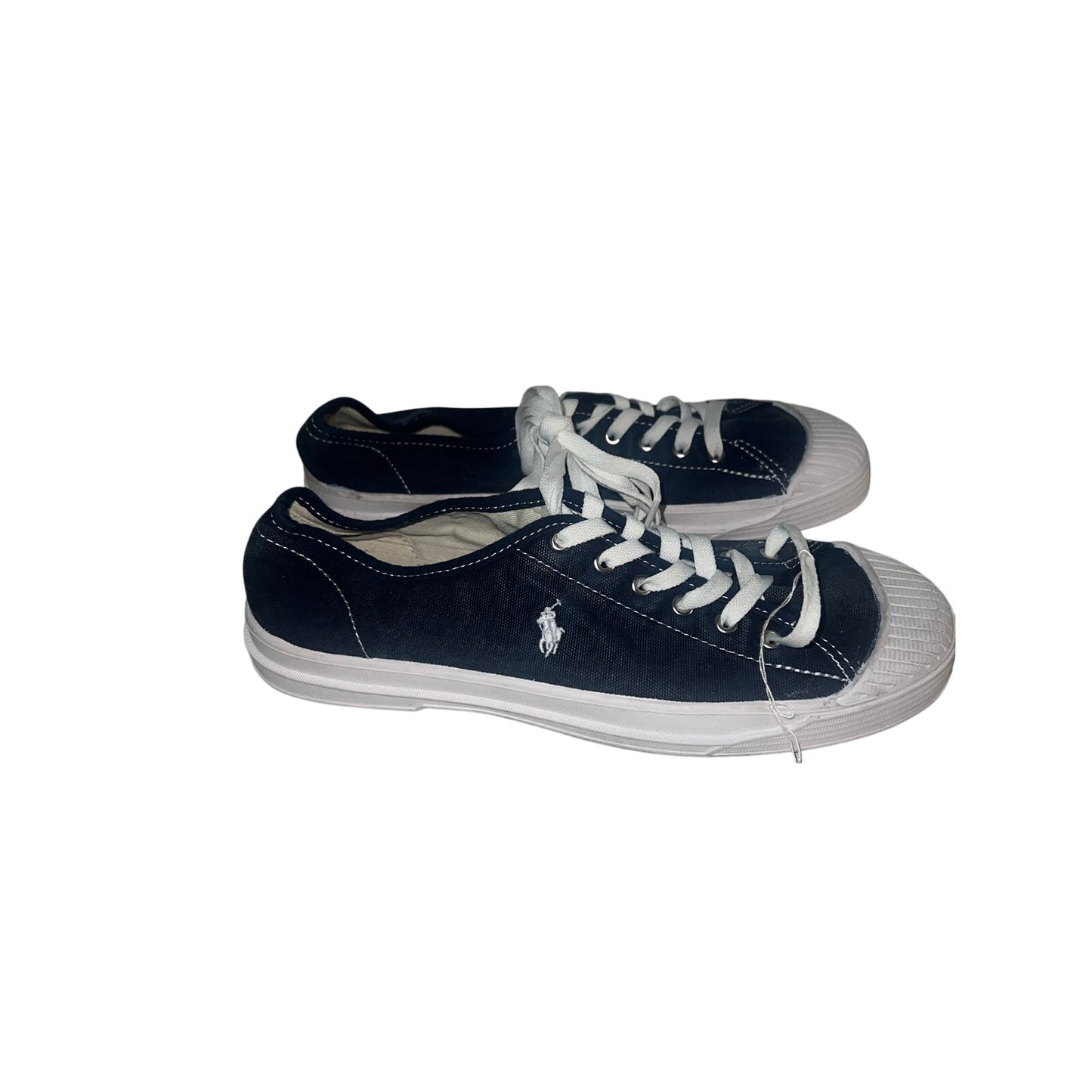Polo Ralph Lauren Essence 100 Canvas Cap-Toe Sneakers SZ 6