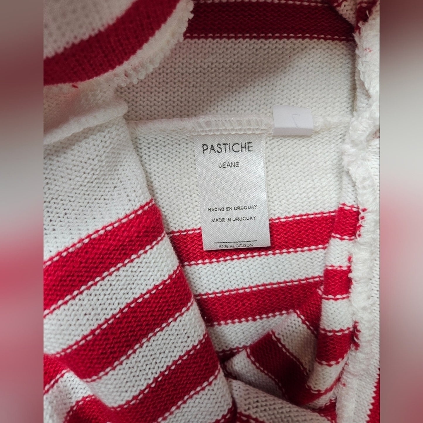 Pastíche Pepe Stripe Cotton Blend Knit Pants SZ L