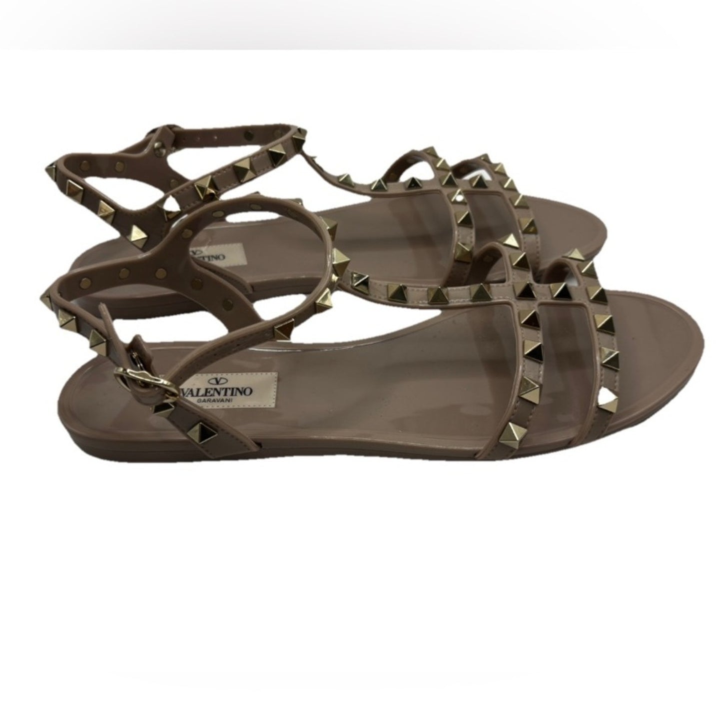 Valentino Garavani Rockstud Rubber Sandals SZ 9