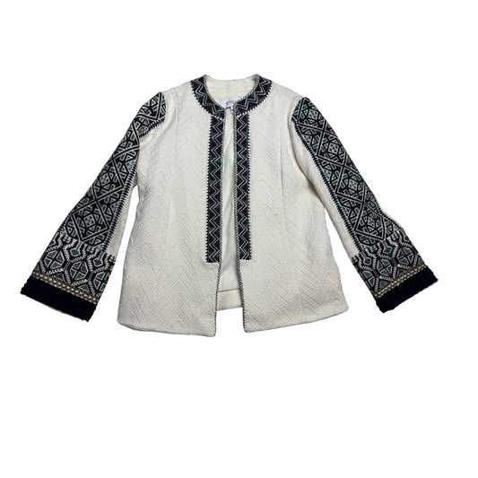 Derek Lam 10 Crosby Embroidered Statement Sweater Jacket SZ 0