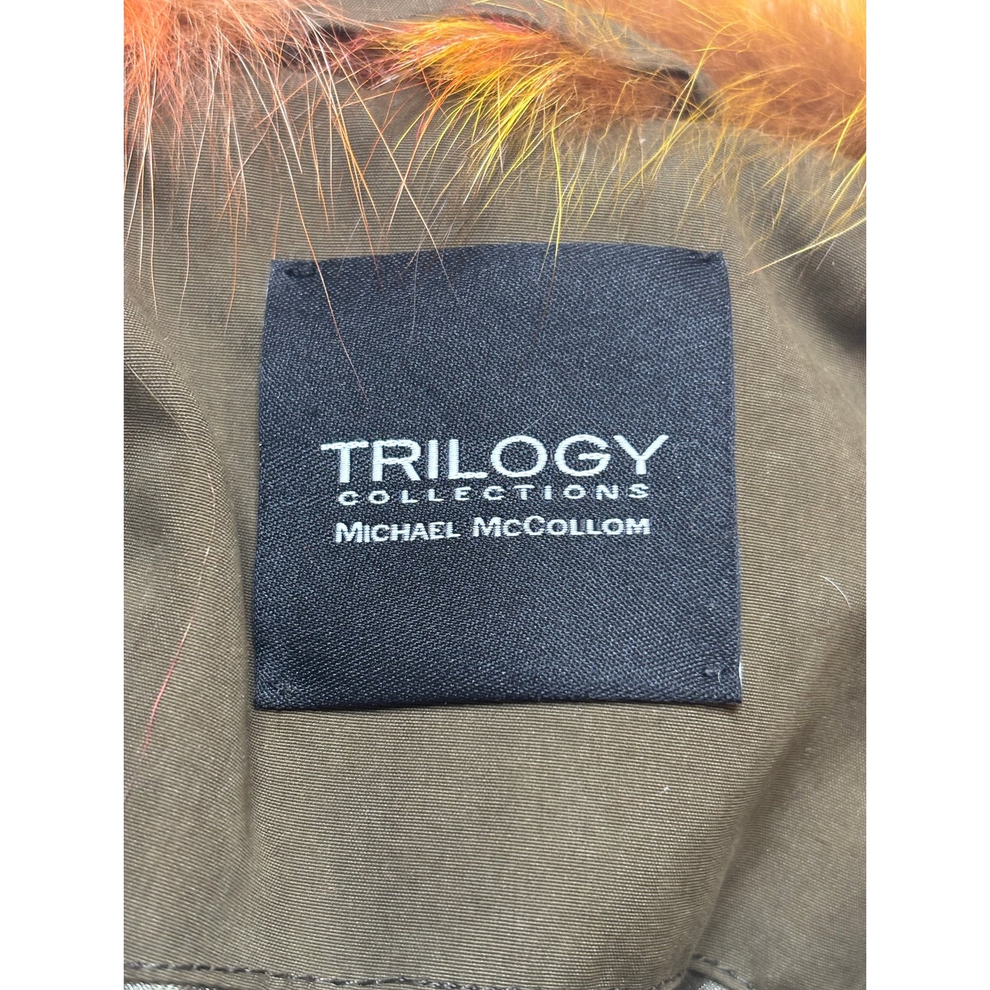 Trilogy Collections Silver Fox Fur Trim Hooded Parka  XS