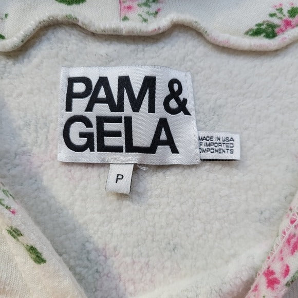 Pam & Gela Imagine Sweatshirt in Vanilla Bean SZ XS