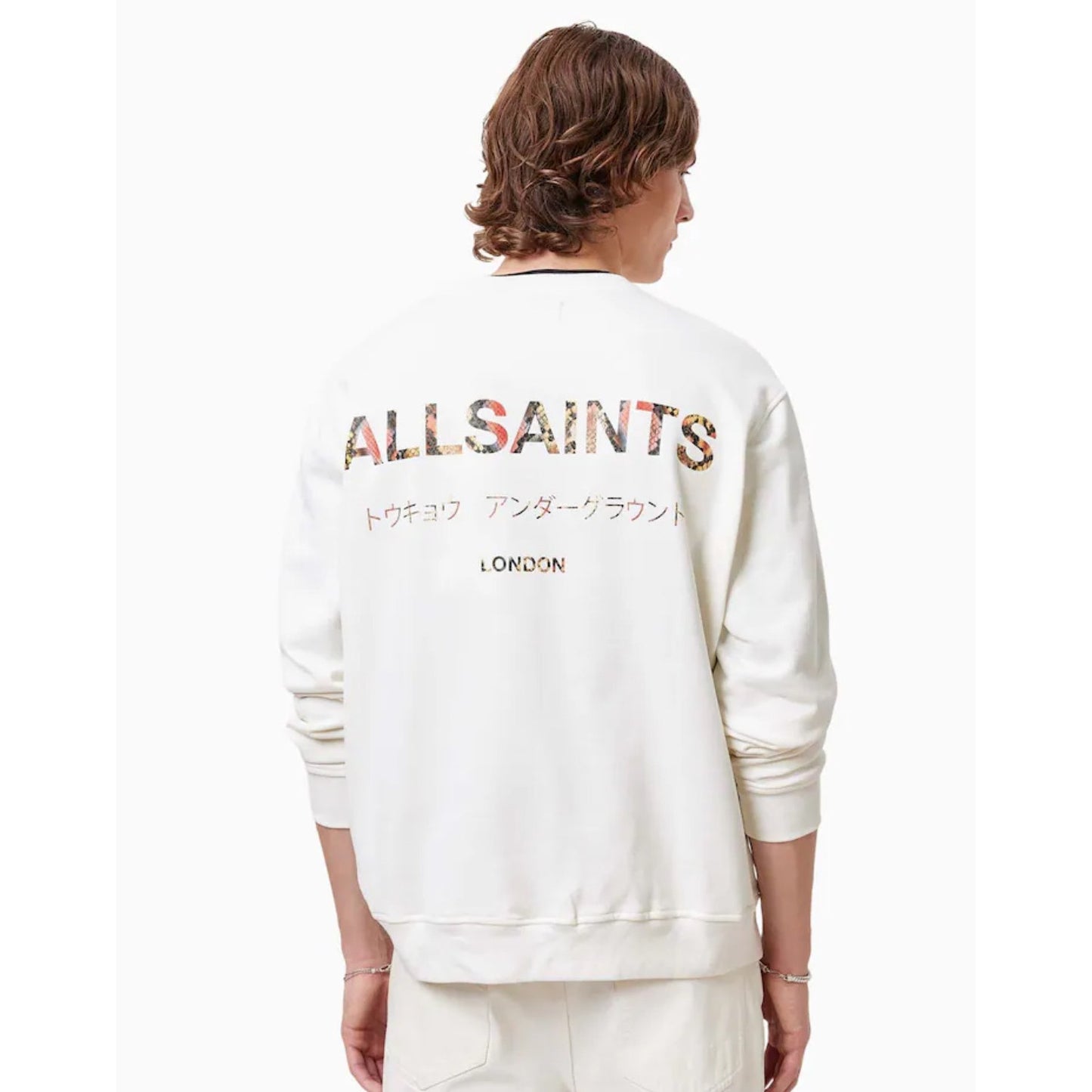 AllSaints Tokyo Underground Graphic Crewneck Sweatshirt SZ Med