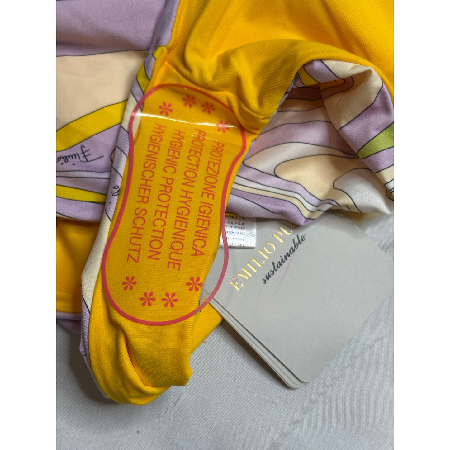 Emilio Pucci Onde High Waist Bikini Bottoms SZ 46