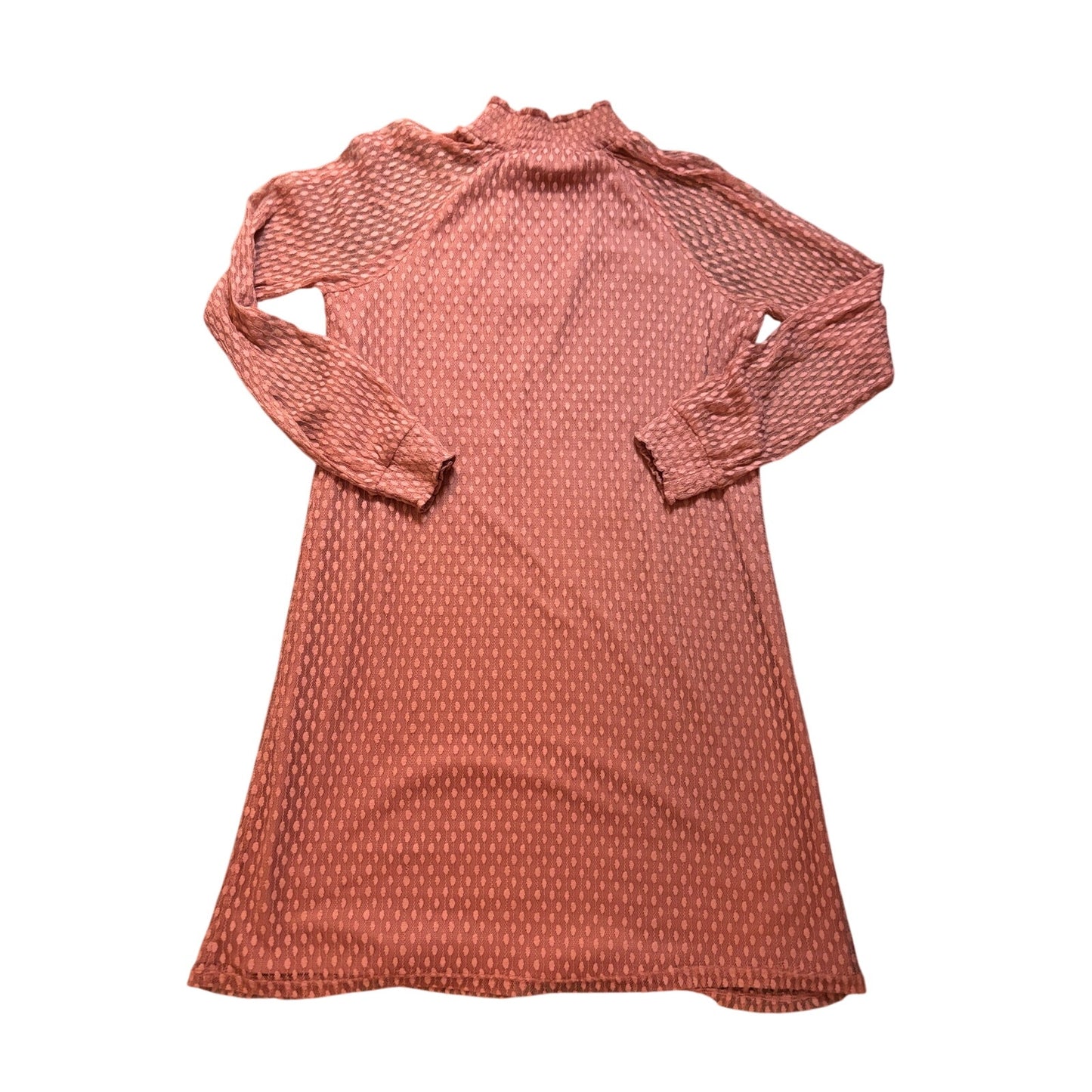 Nina Leonard Textured Mock Neck Dress Size L