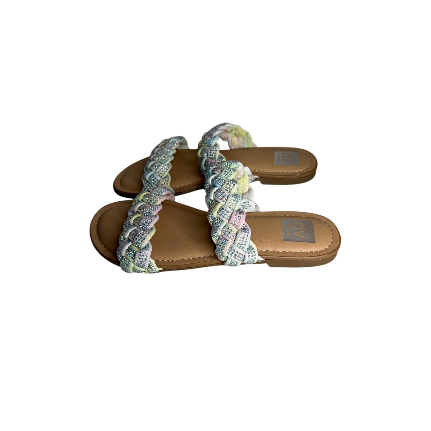 Dolce Vita Kids Cristal Rhinestone Braided Slides SZ 3M