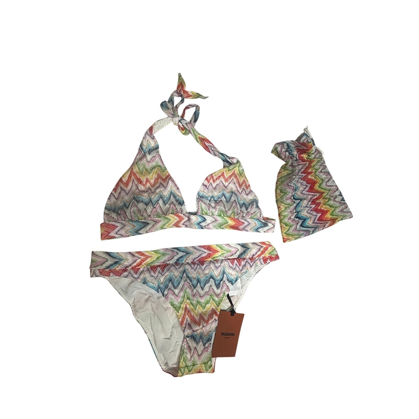 Missoni Zigzag Chevron Multicolor Bikini Set SZ 46