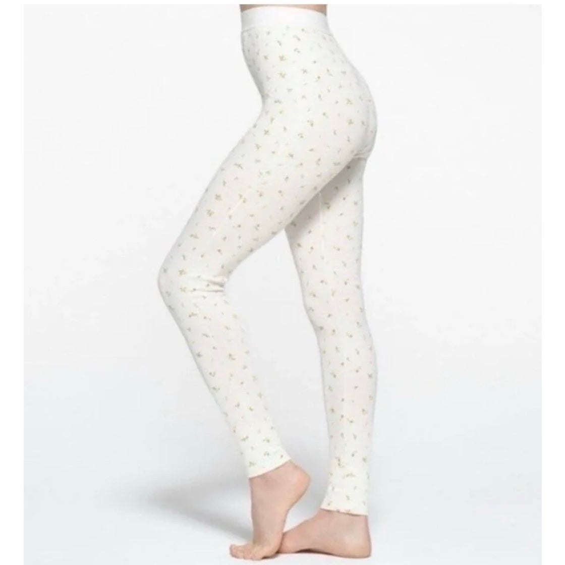 SKIMS Logo Plush Pointelle Leggings SZ XS