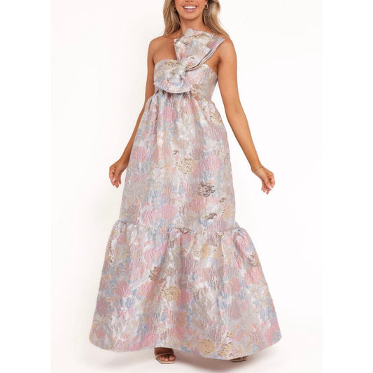 Petal & Pup Betina Bow Front Maxi Dress SZ SM