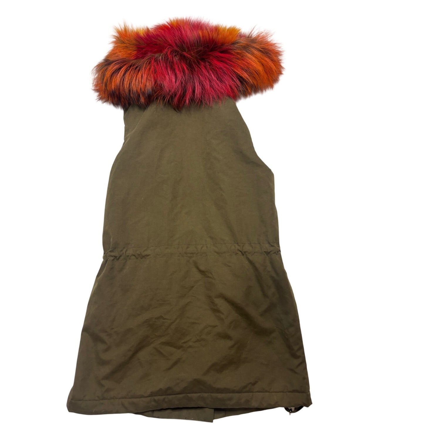 Trilogy Collections Silver Fox Fur Trim Hooded Parka  XS