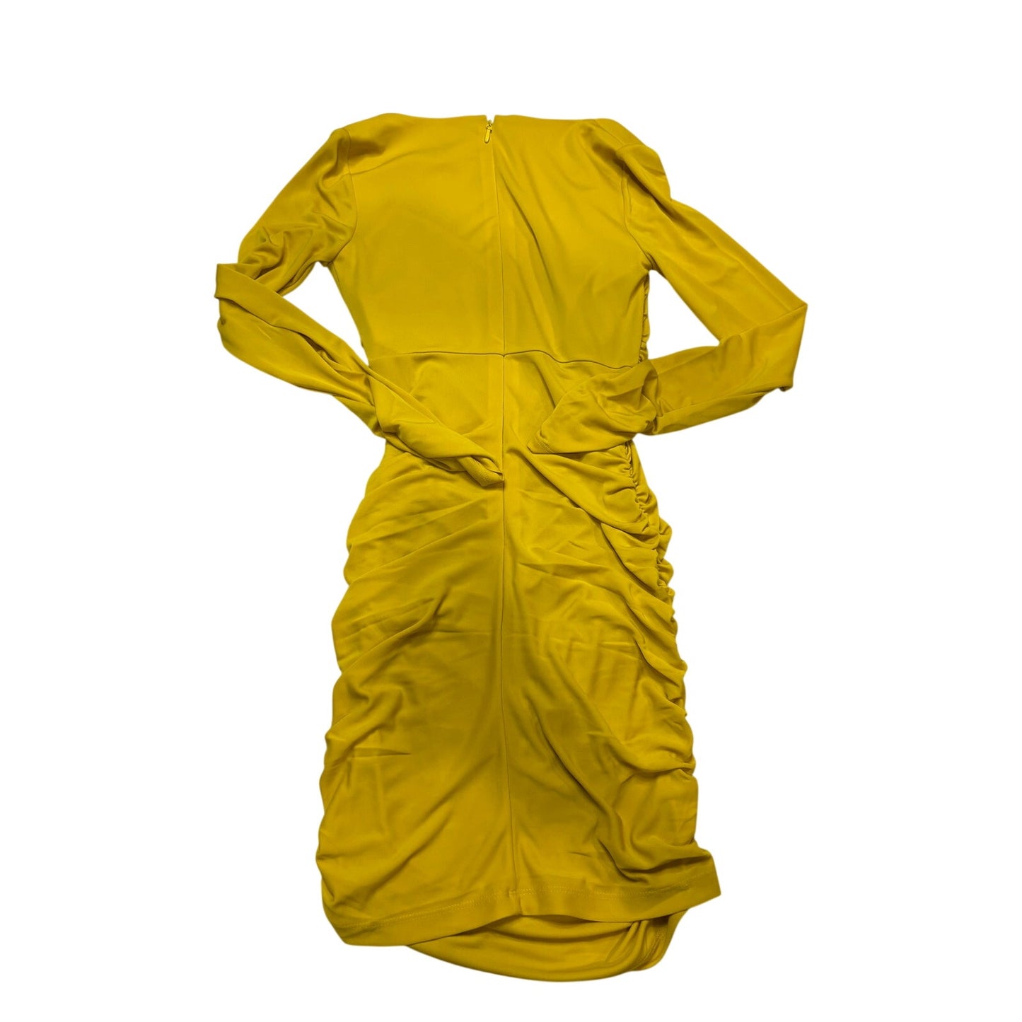 CINQ A SEPT Miah Ruched Mini Dress in Pineapple SZ 6
