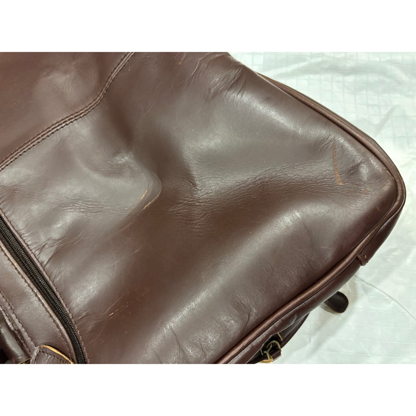18” Genuine Leather Laptop Briefcase Business Travel Bag
