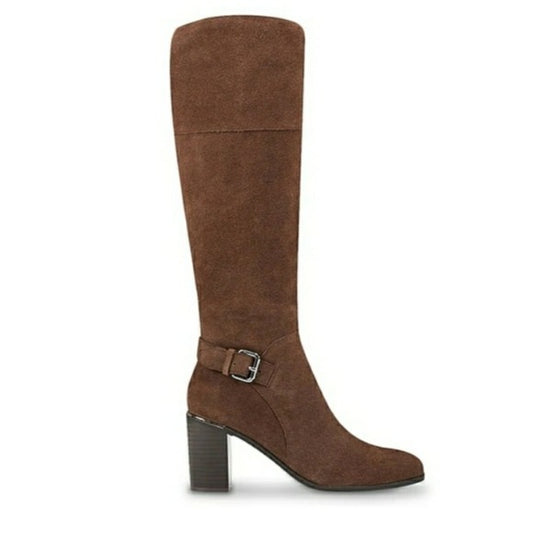 Bandolino Ollia Suede Block Boot SZ 10