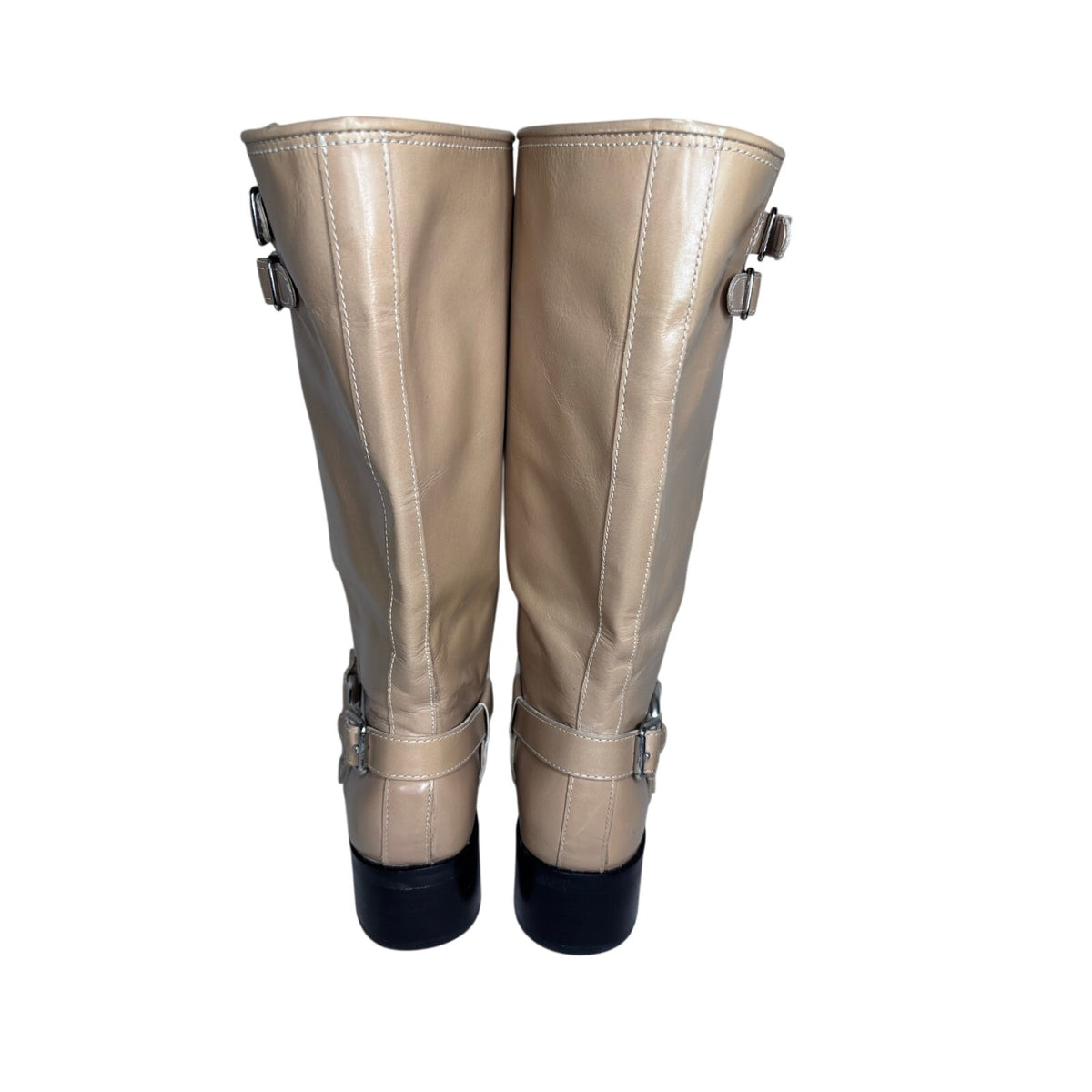 Dolce Vita Evi Leather Moto Knee High Boots SZ 9
