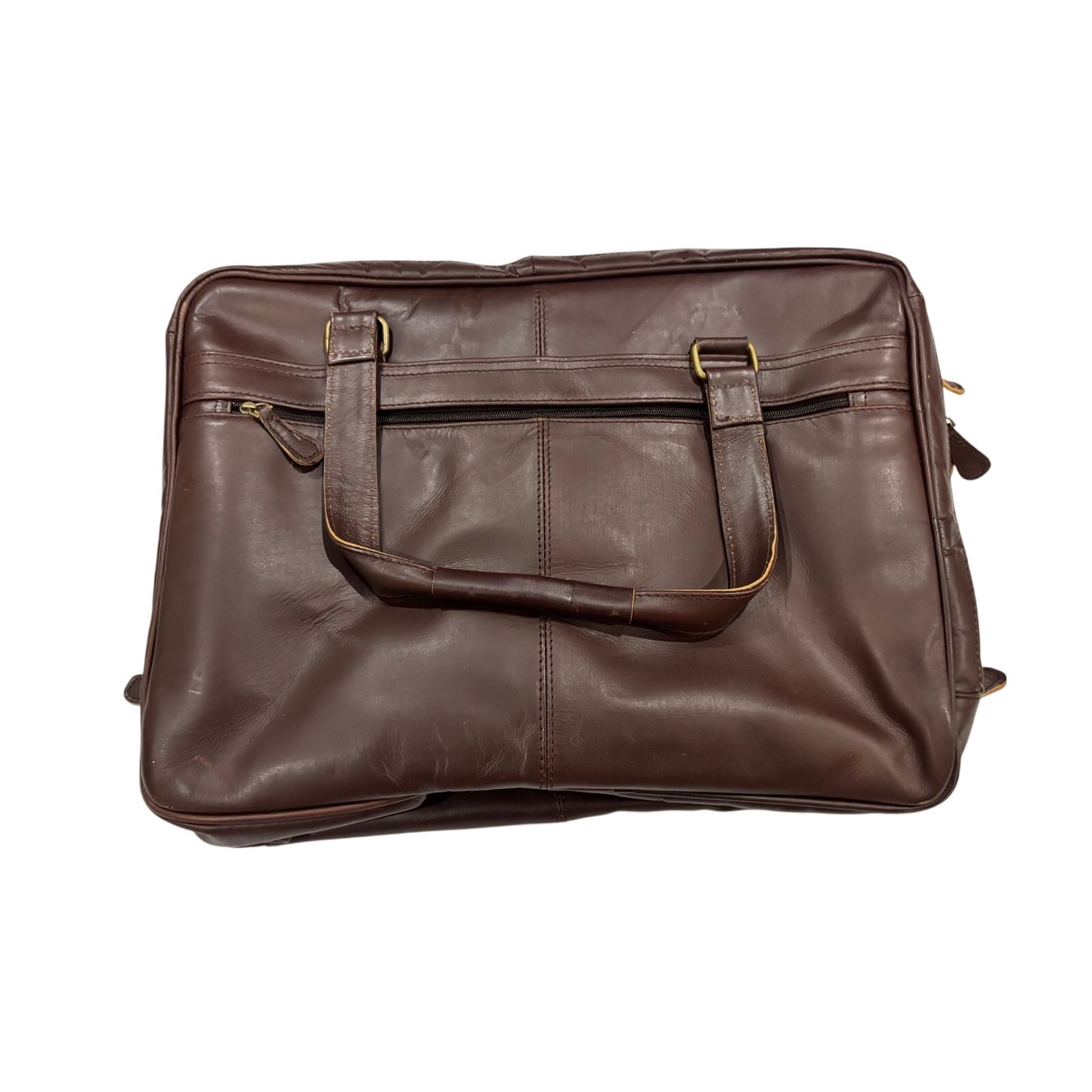 18” Genuine Leather Laptop Briefcase Business Travel Bag