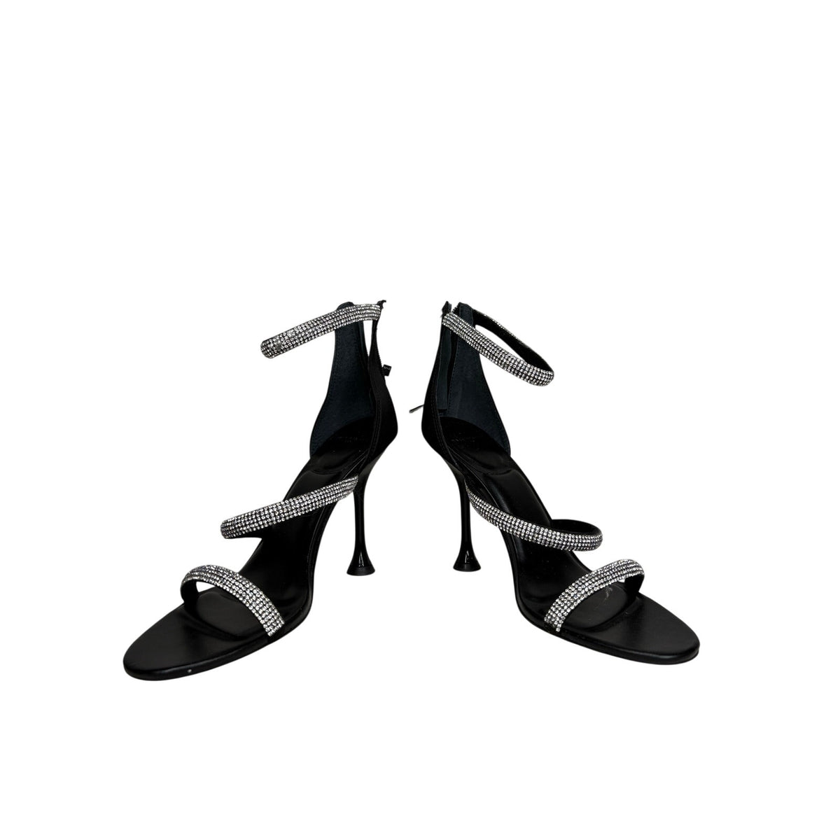 Marc Fisher LTD Carita Rhinestone Strappy Heels SZ 8M