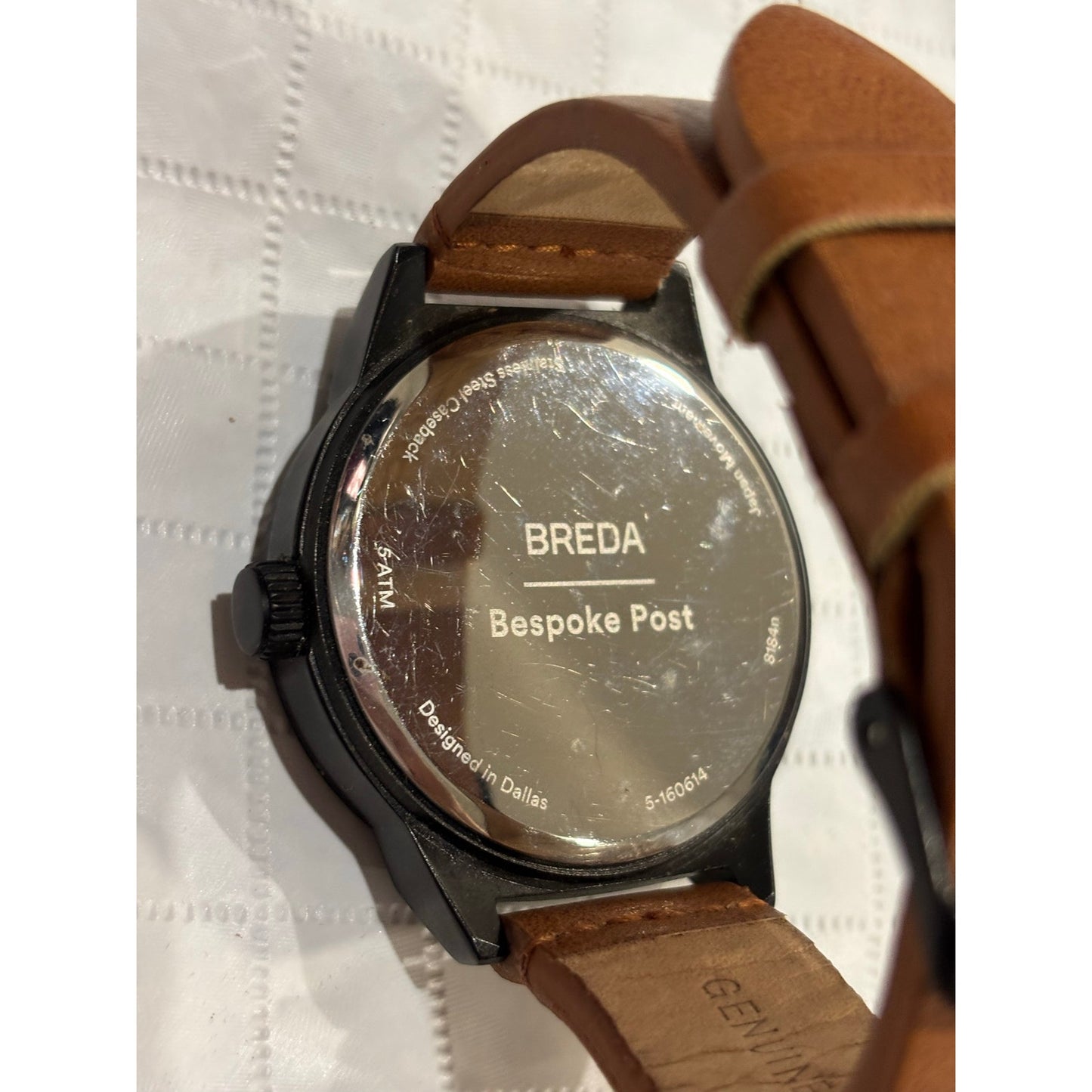 BREDA x Bespoke Post Rand 43mm Leather Watch