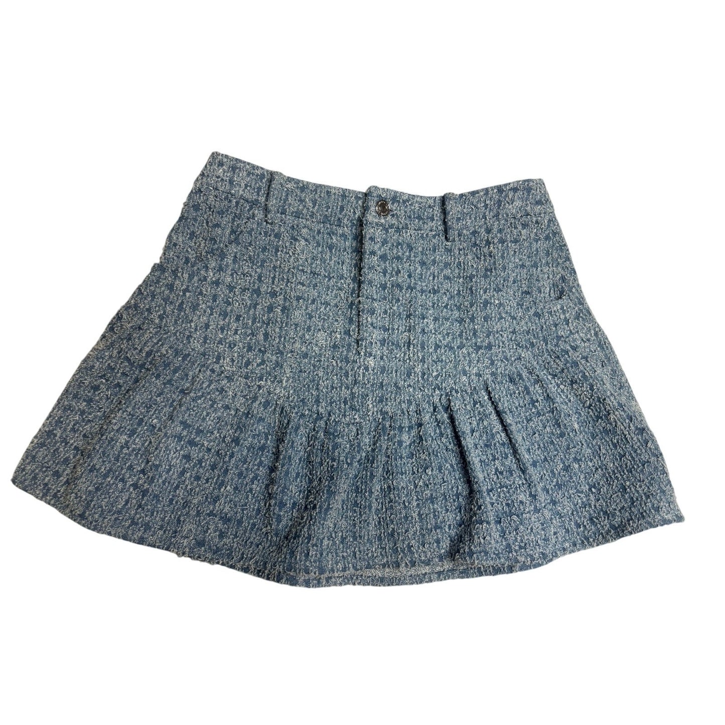 Ramy Brook Blue Tweed Mini Skirt SZ 2