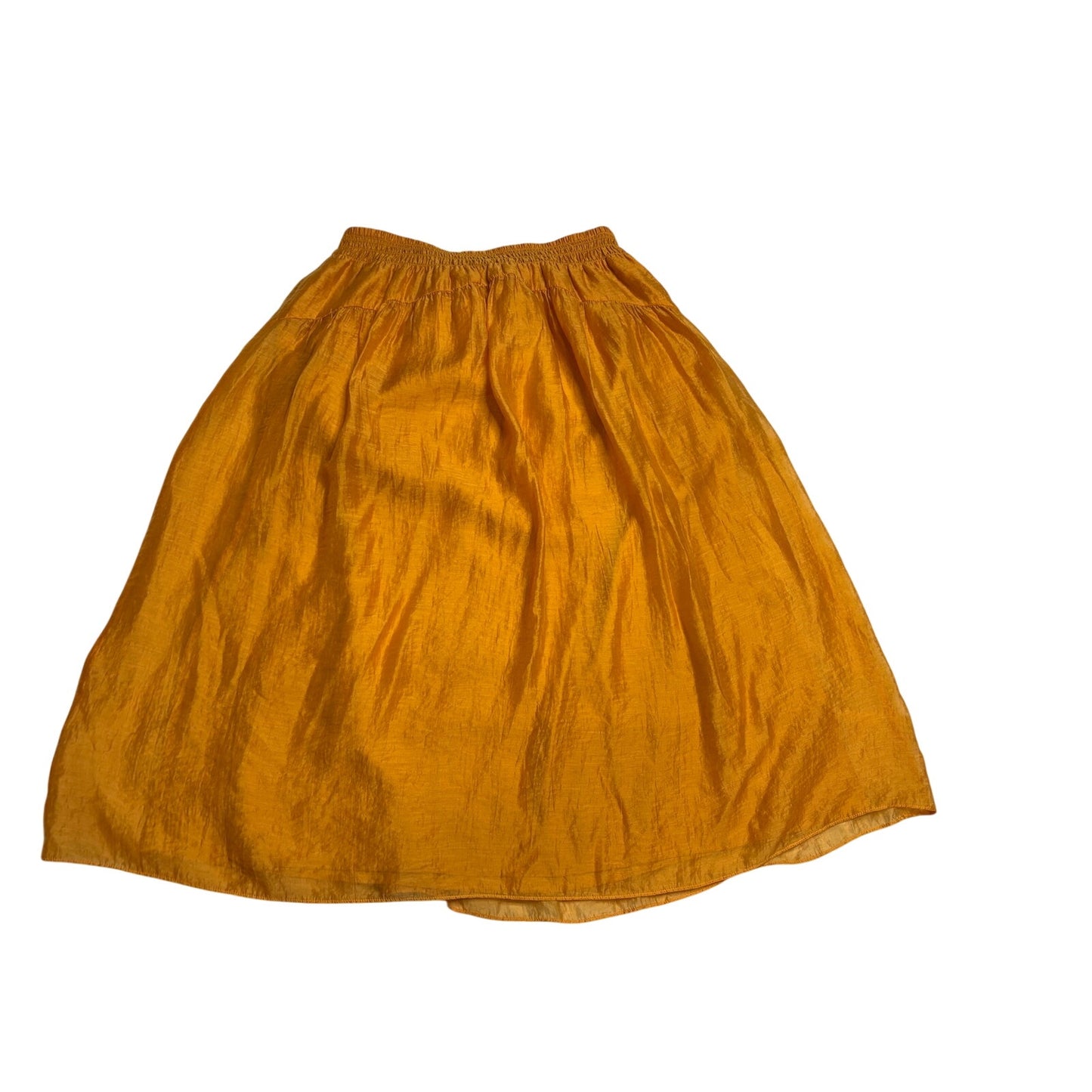 Vince Smocked Waist Midi Skirt  SZ L