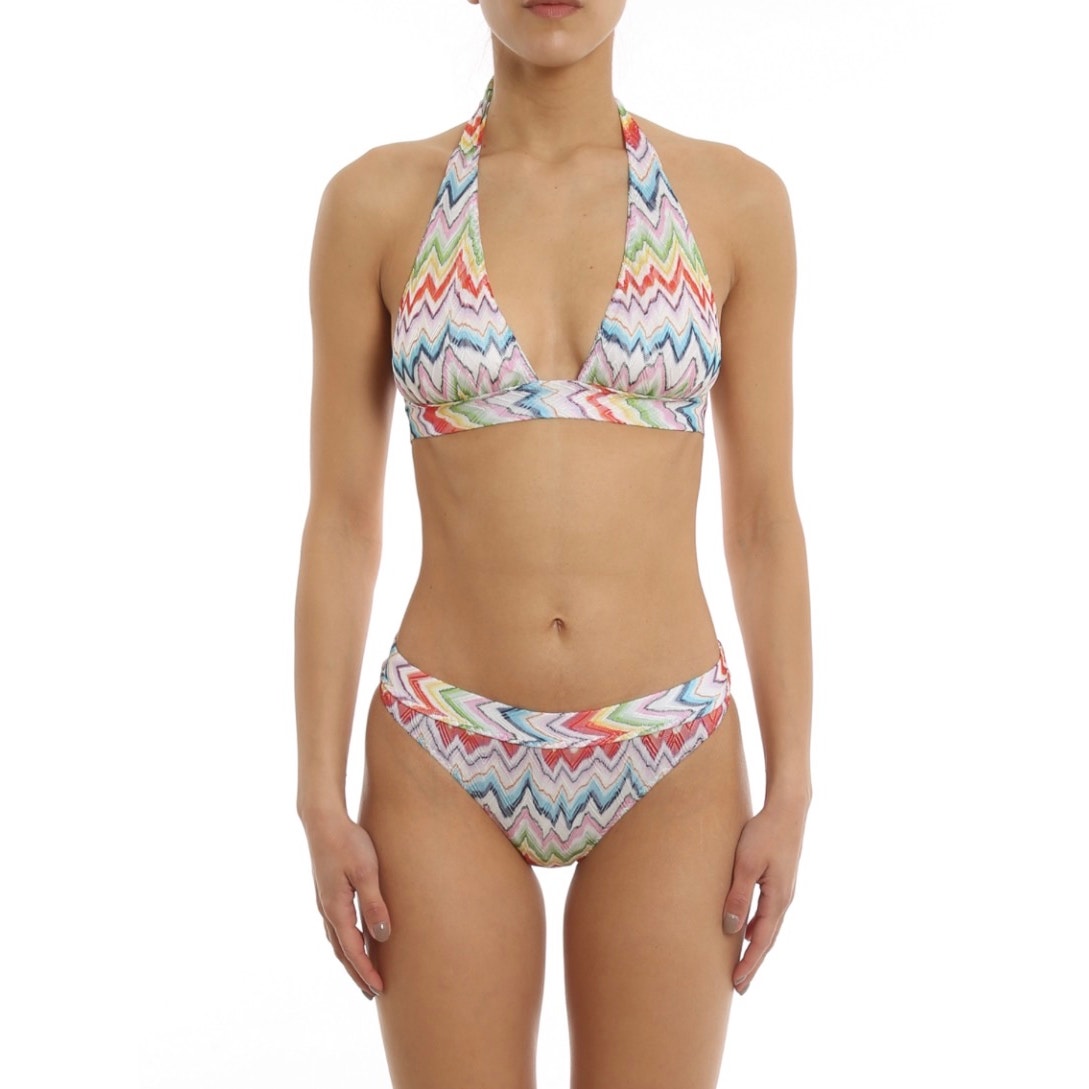 Missoni Zigzag Chevron Multicolor Bikini Set SZ 46
