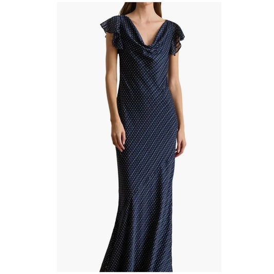 Lauren Ralph Lauren Lusita Burnout Gown SZ 8
