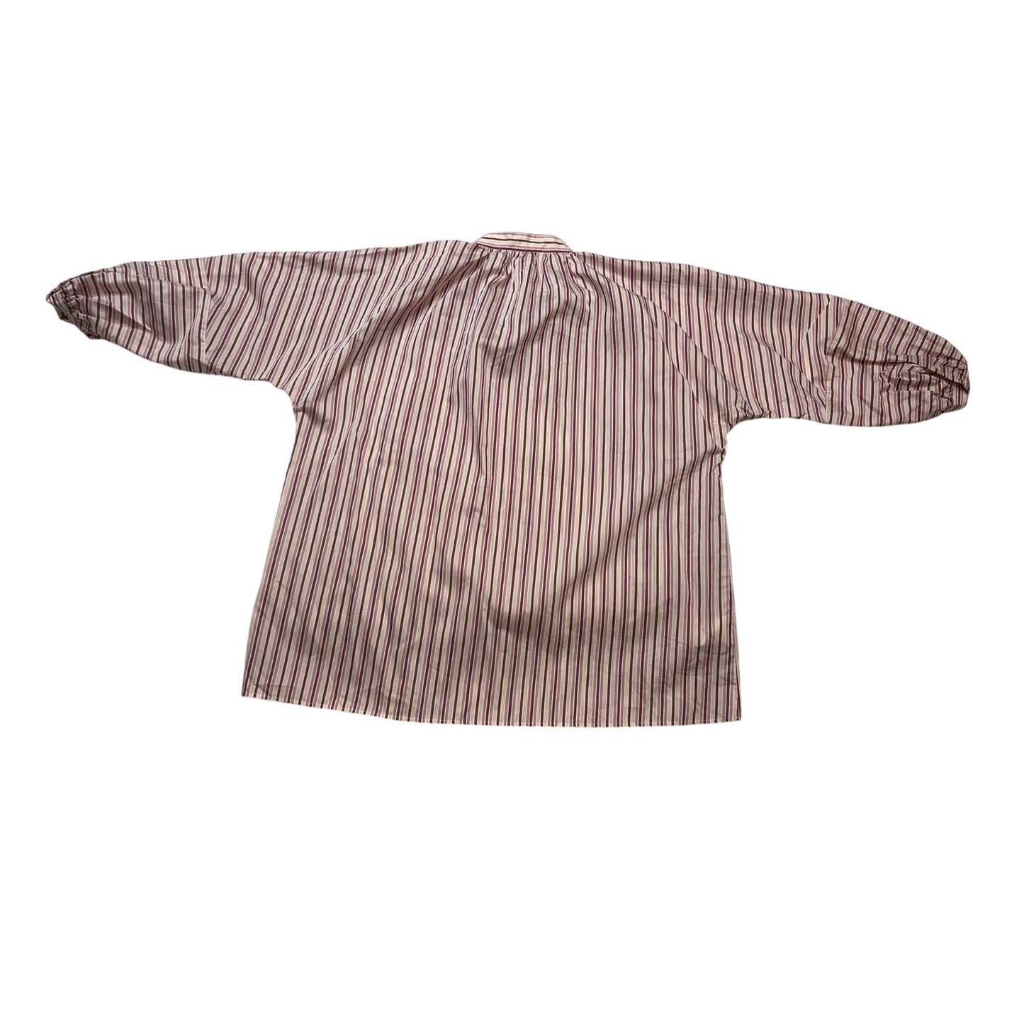 BOSS by Hugo Boss Bateco Striped Tie Neck Lyocell Blouse SZ 10