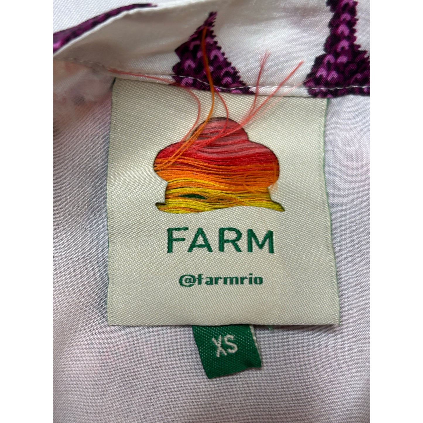 Farm Rio Sunset Tapestry Shirtdress SZ XS