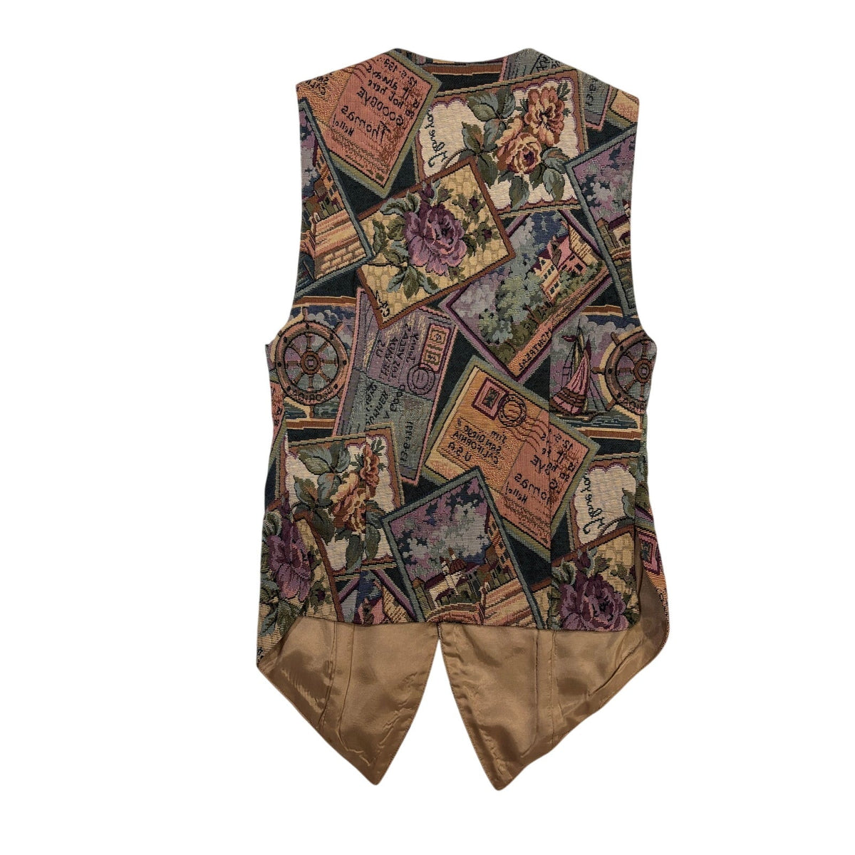 Vintage Express Tapestry Vest SZ XS