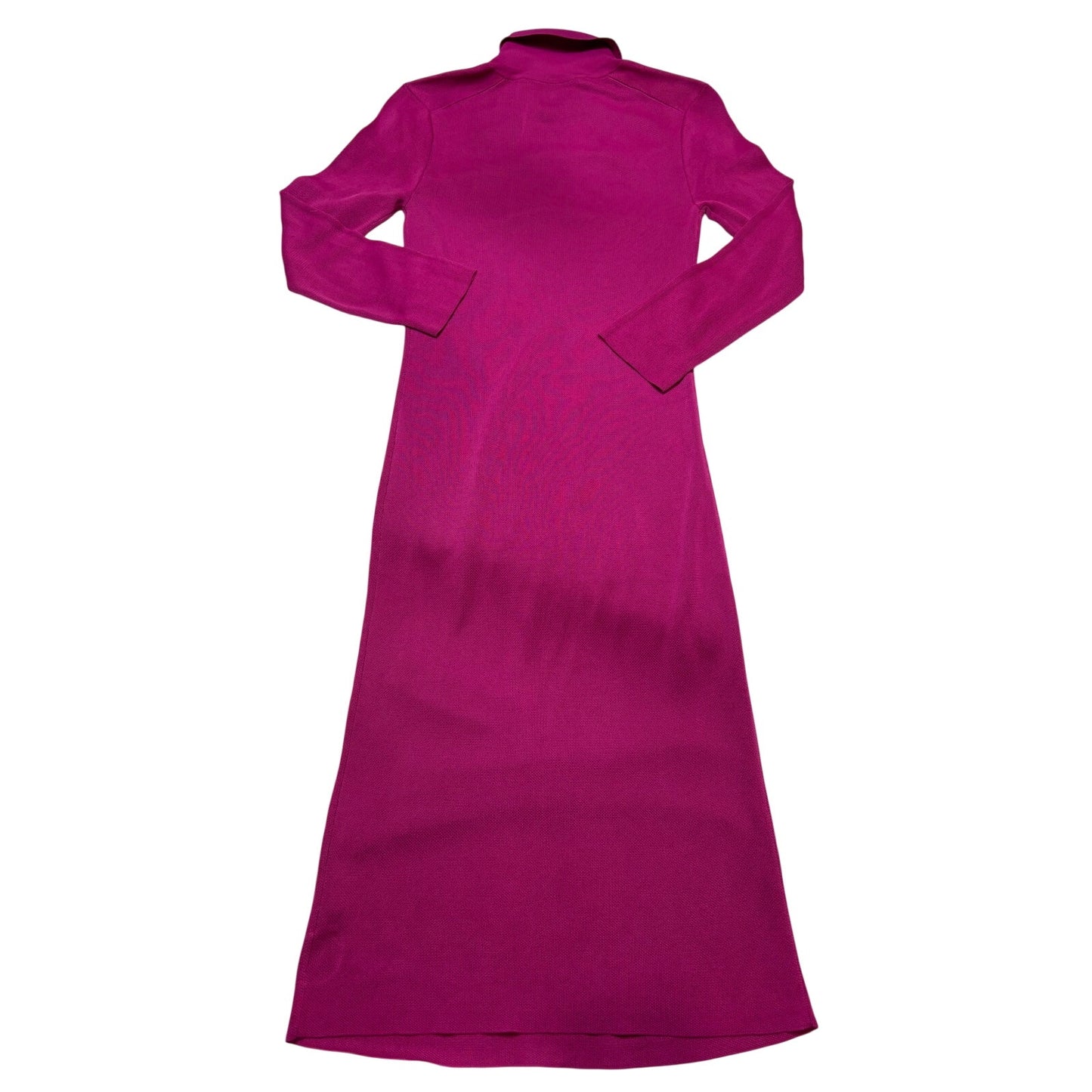 Trina Turk Bookish Knit Mini Dress Pink Collared 3/4 Sleeve SZ S