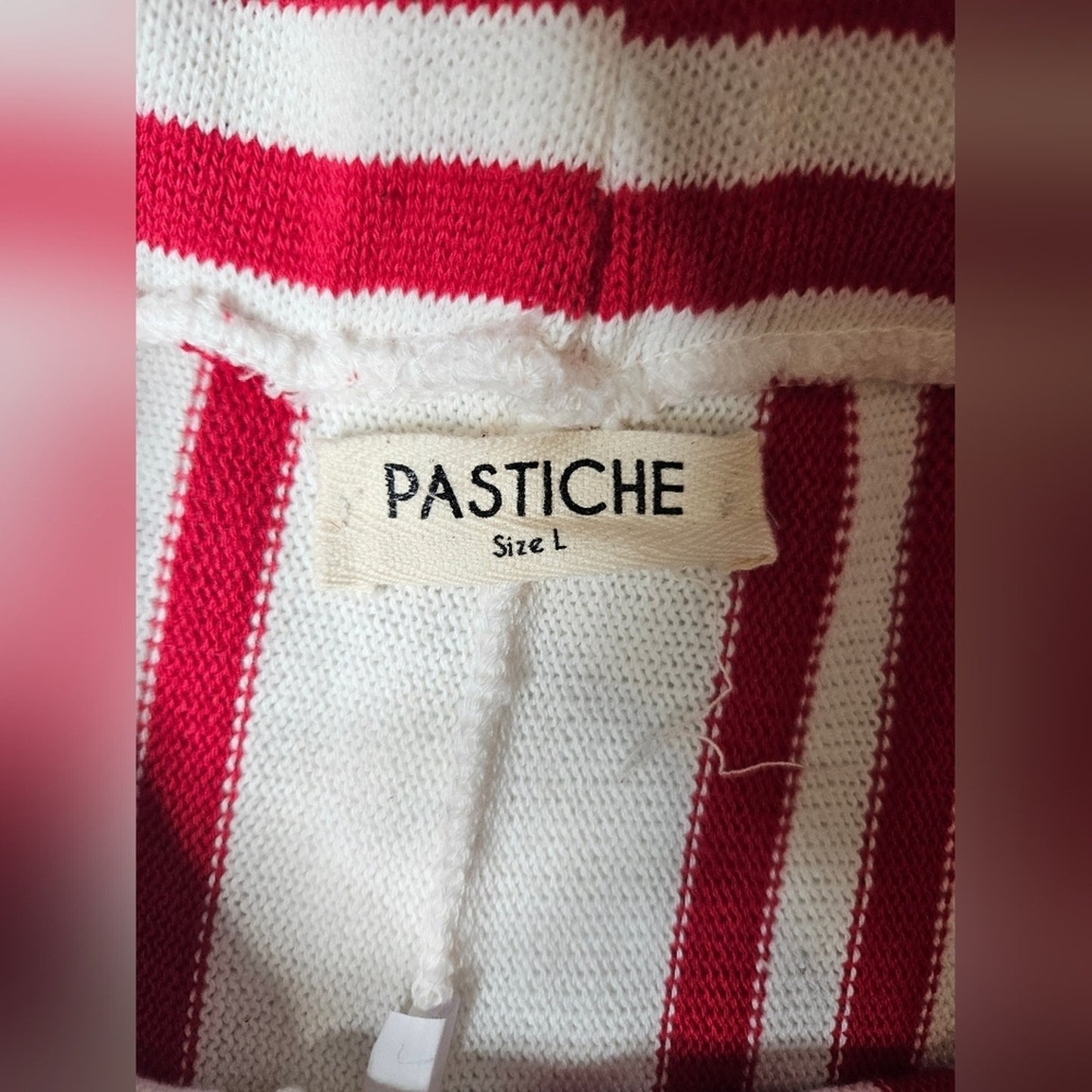 Pastíche Pepe Stripe Cotton Blend Knit Pants SZ L