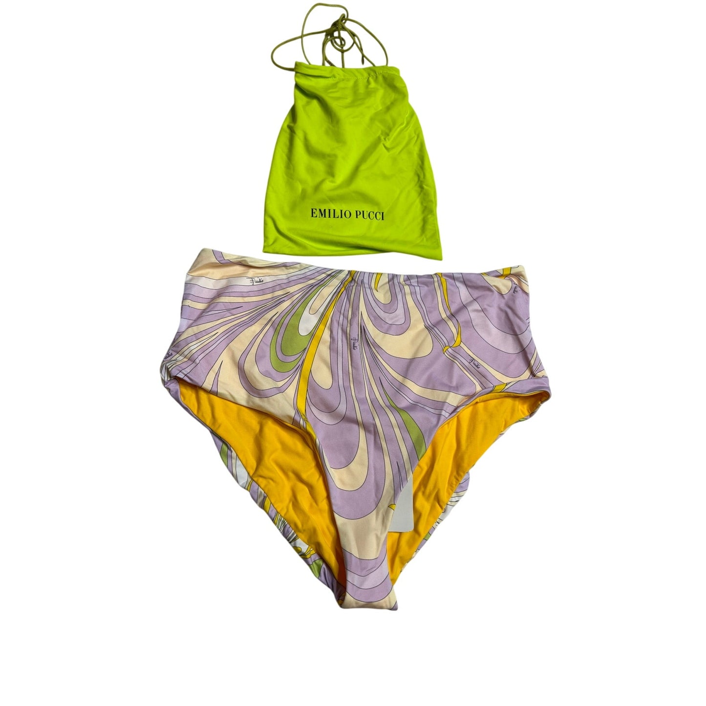 Emilio Pucci Onde High Waist Bikini Bottoms SZ 46