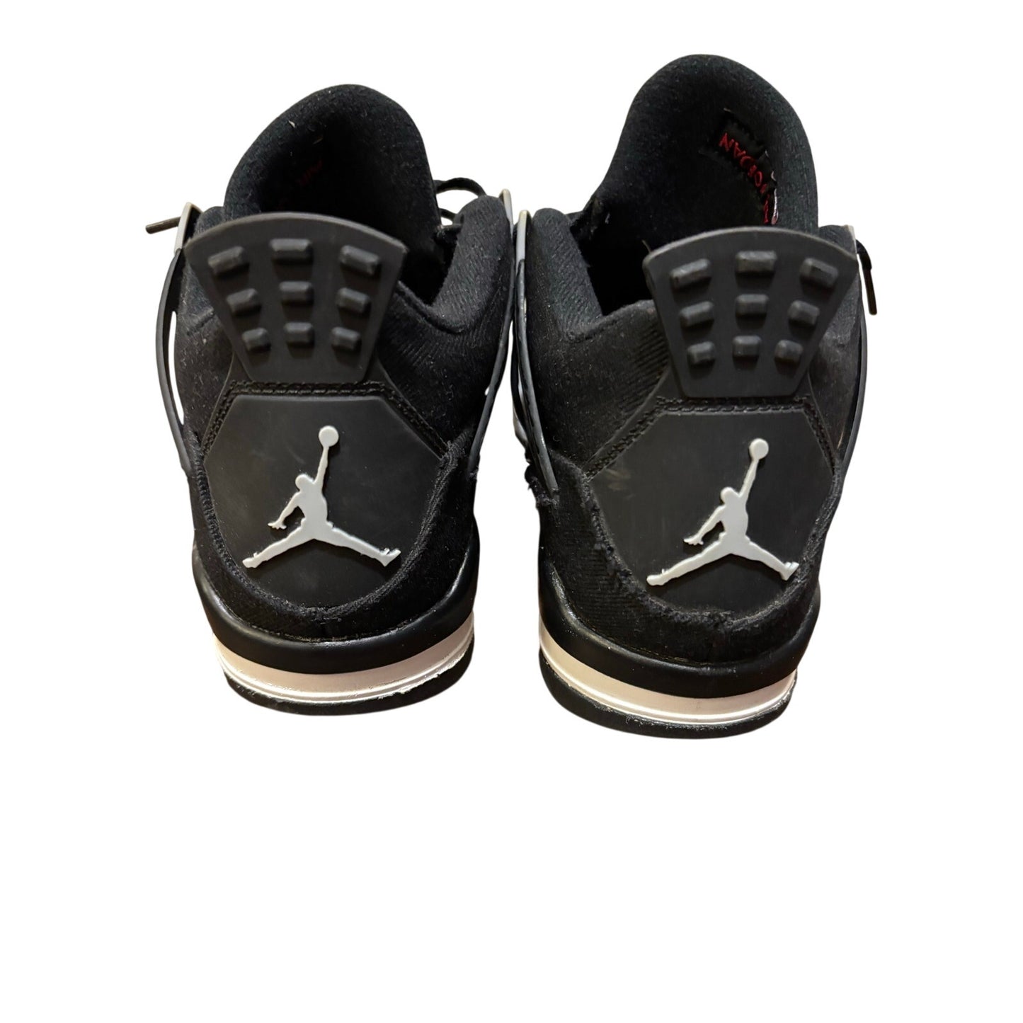Air Jordan 4 Retro SE GS Black Canvas Sneakers SZ 6.5Y