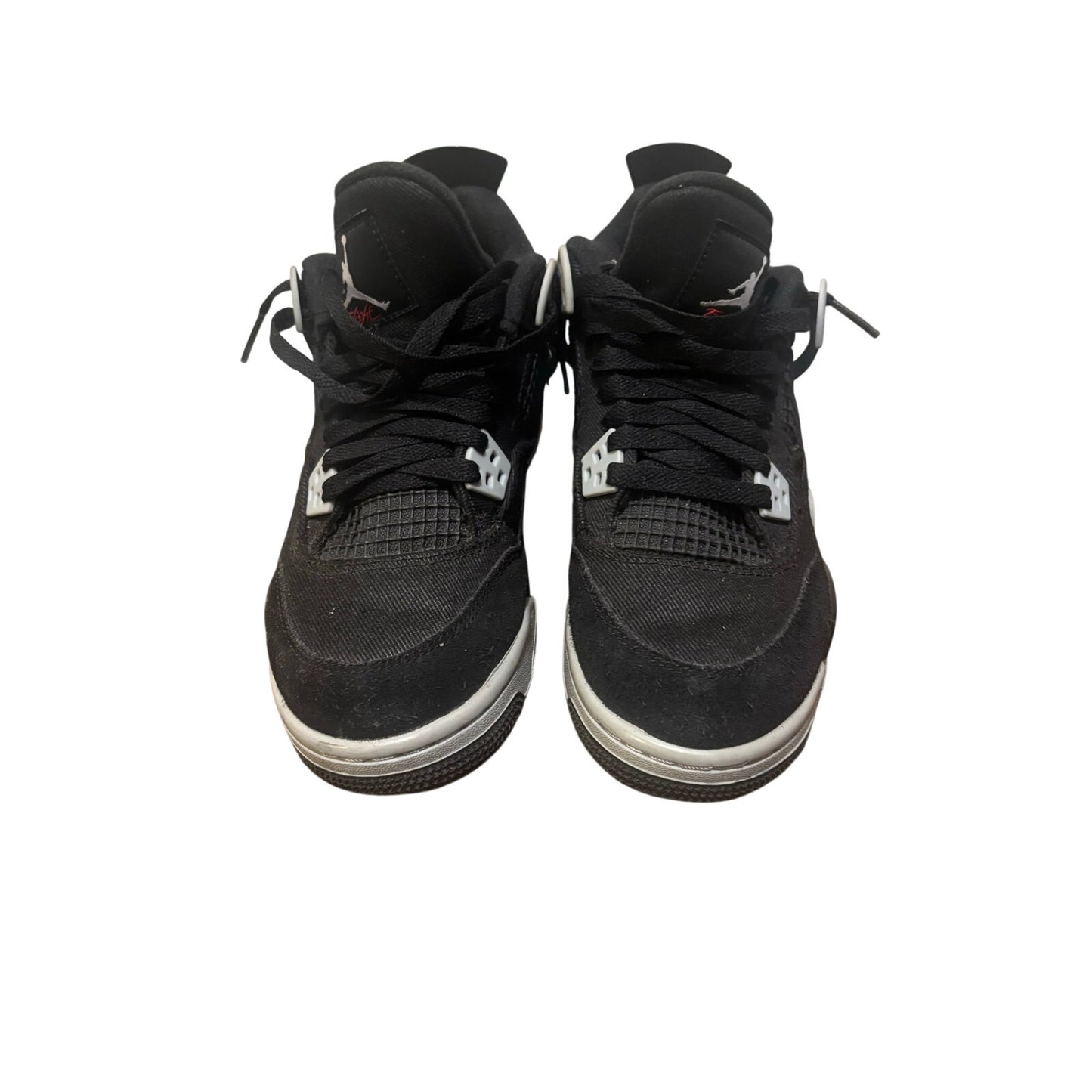 Air Jordan 4 Retro SE GS Black Canvas Sneakers SZ 6.5Y