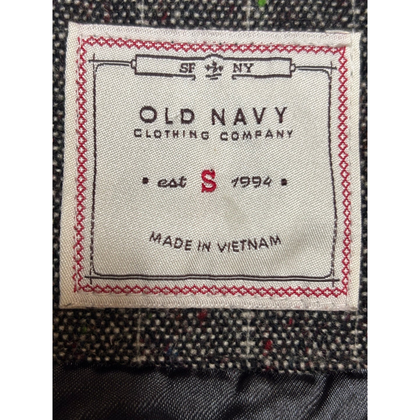 Old Navy Y2K Premium Pinstripe Tweed Vest + Trousers Set   SZ SM/4