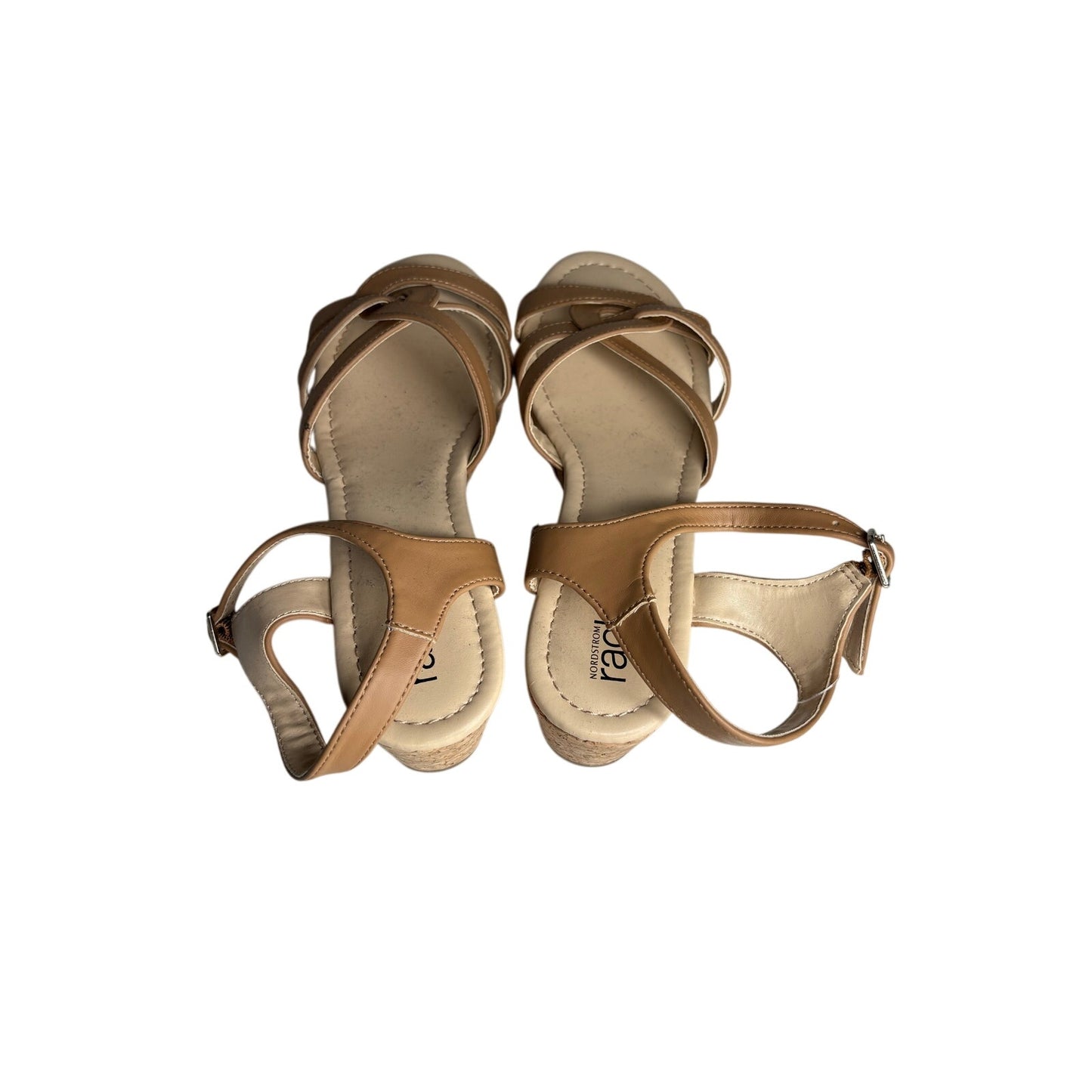 Nordstrom Rack Kids Jackie Cork Wedge Sandals SZ 4M