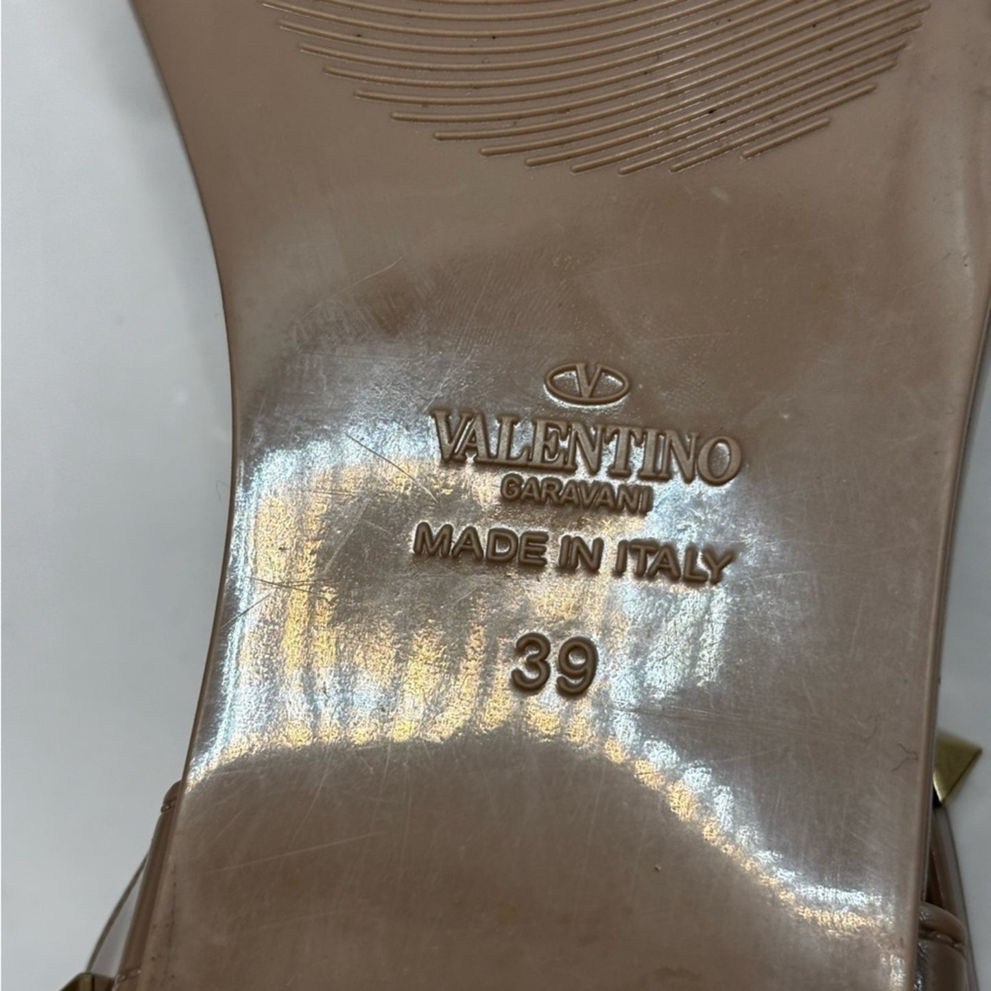 Valentino Garavani Rockstud Rubber Sandals SZ 9