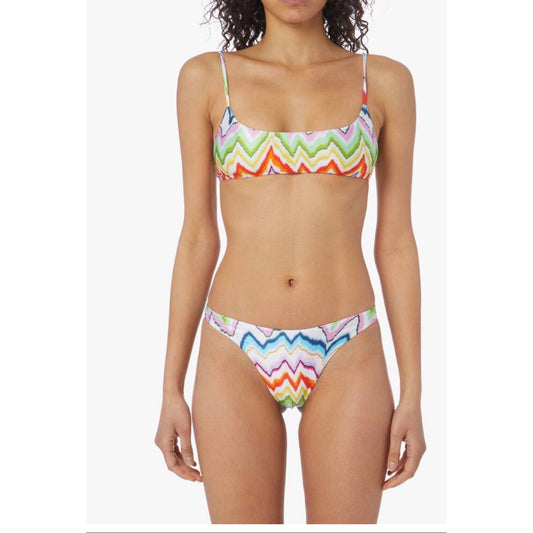 Missoni Mare Zigzag Chevron Bandeau Bikini Set SZ 48