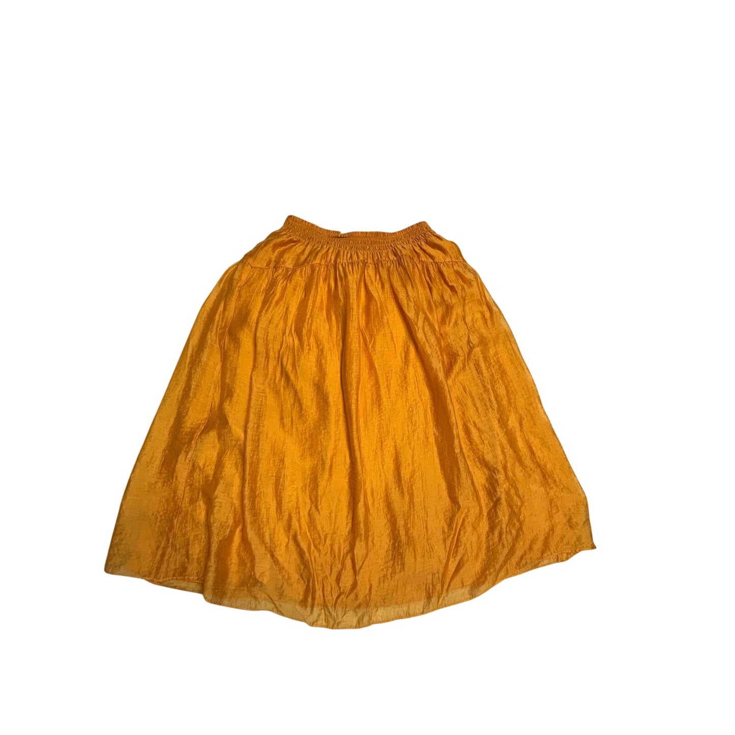 Vince Smocked Waist Midi Skirt  SZ L