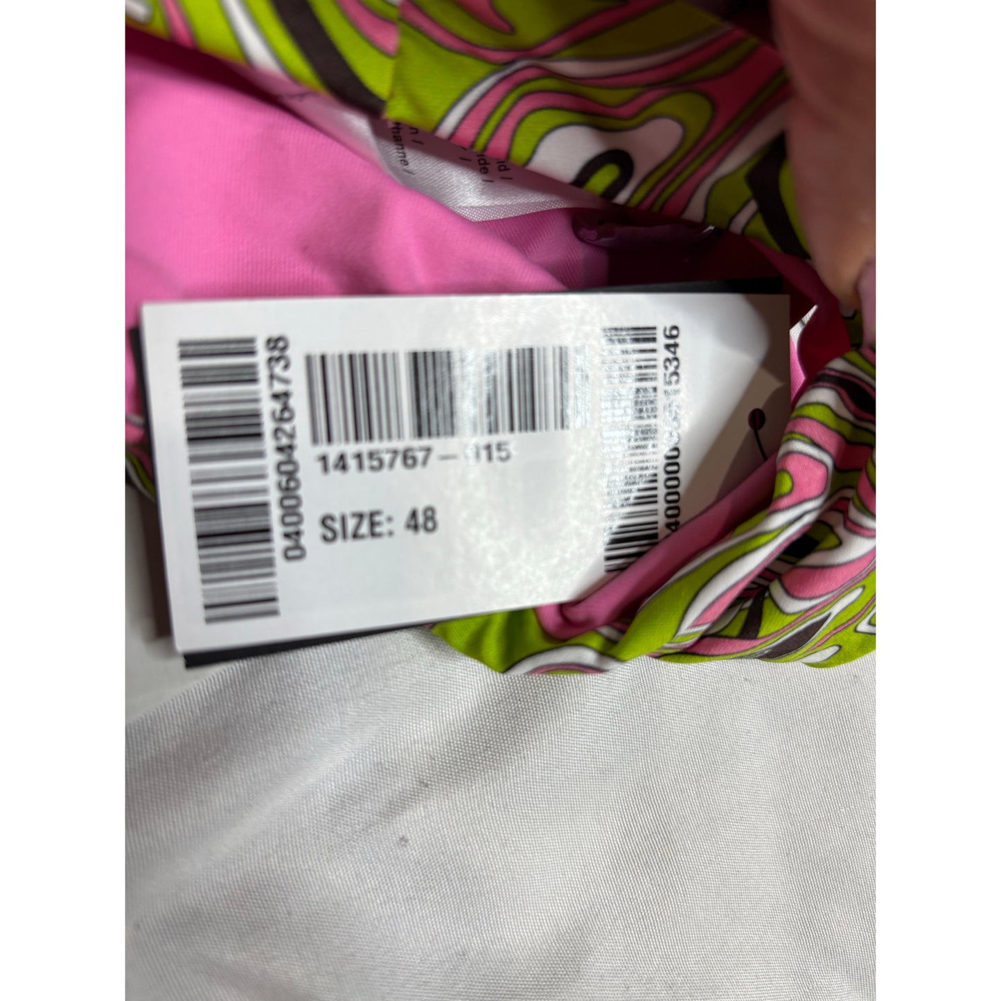 Emilio Pucci Abstract Print Bikini Bottoms SZ 48