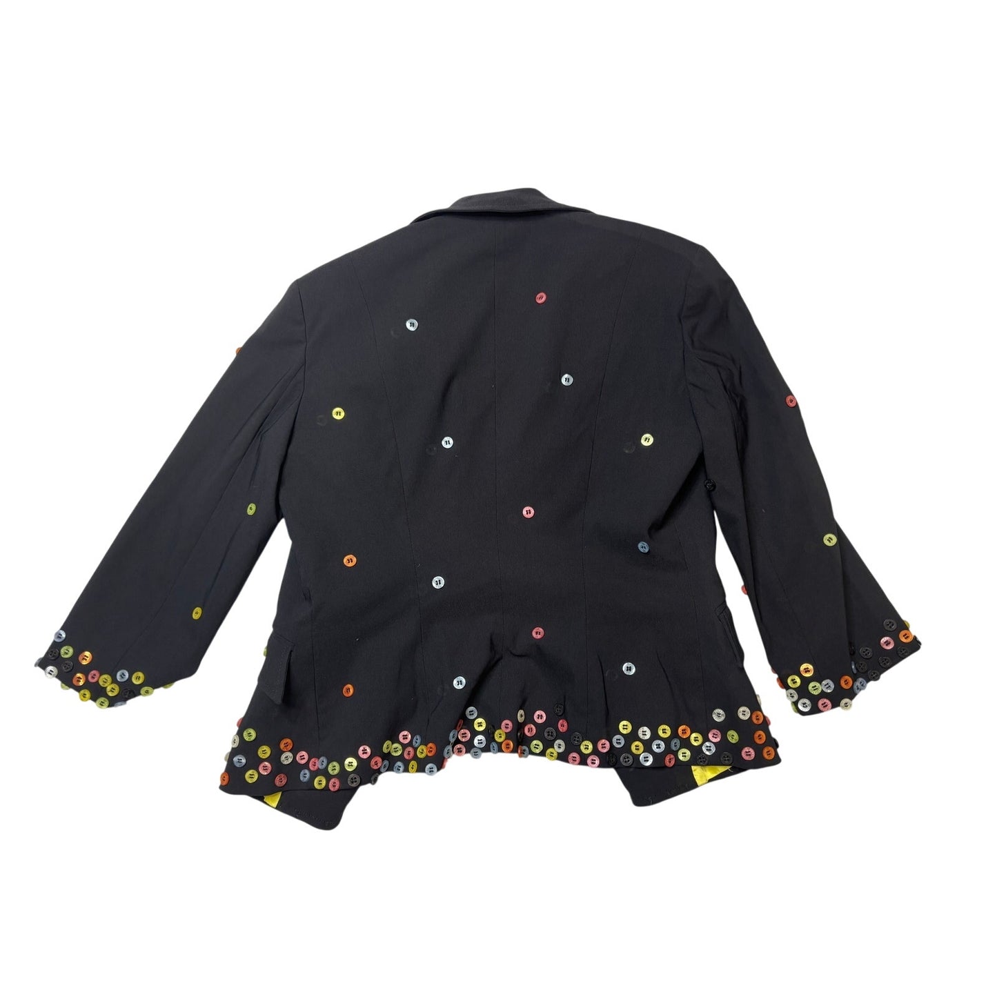Vintage Moschino Jeans Y2K Button-Embellished Jacket & Strapless Dress Set SZ 8