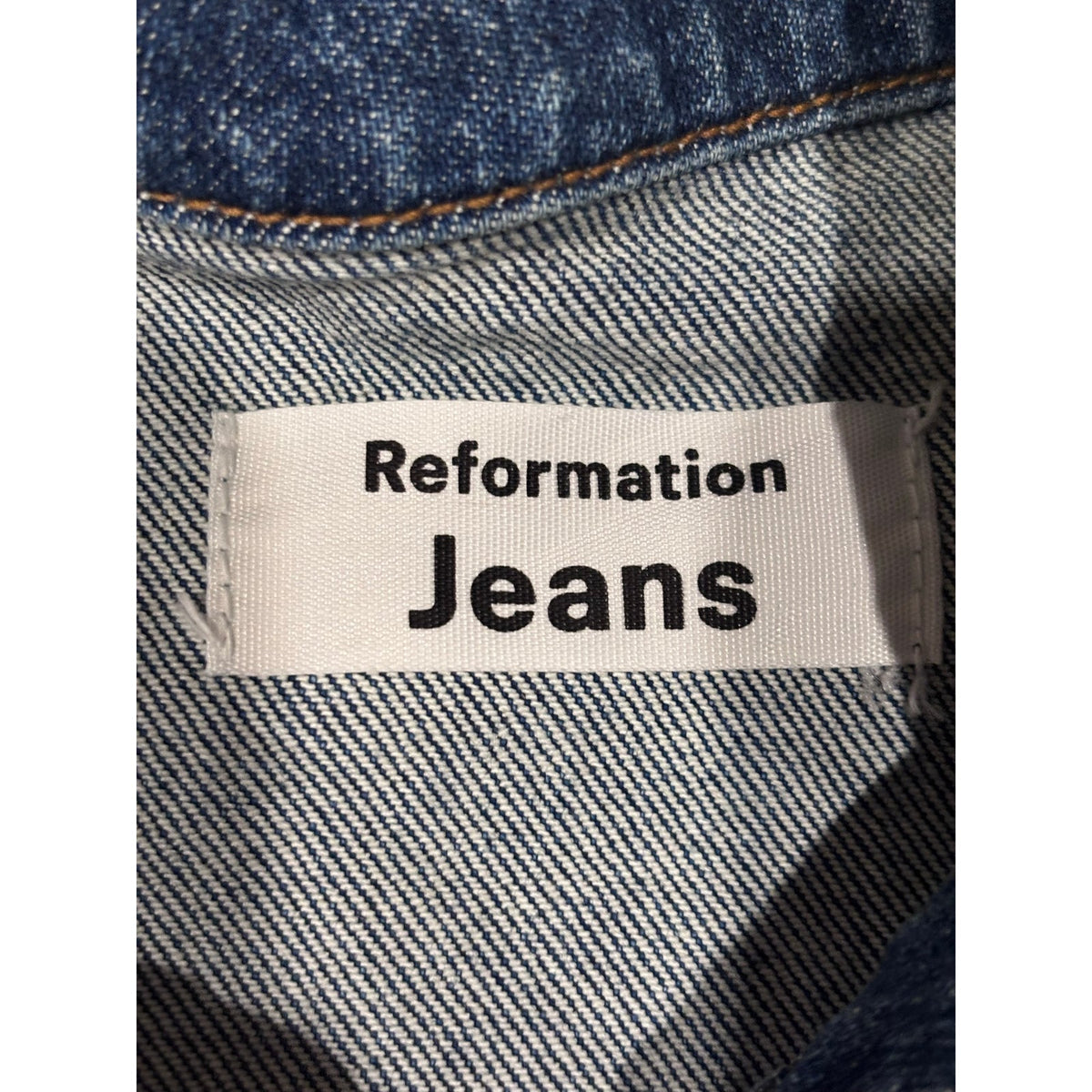 Reformation Kensington Denim Dress SZ 2