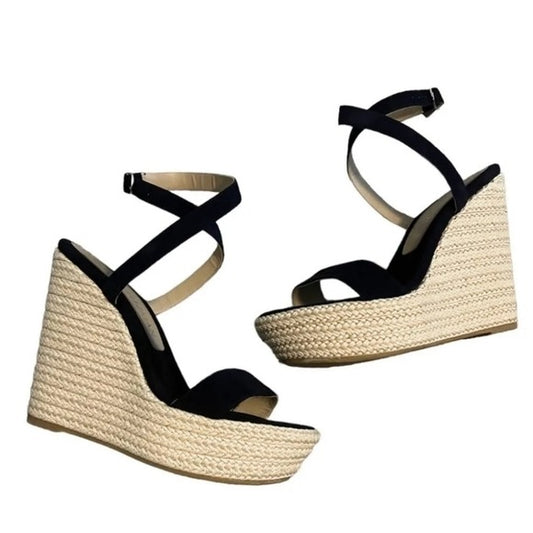 Stuart Weitzman Alex Platform Wedge Sandal SZ 8