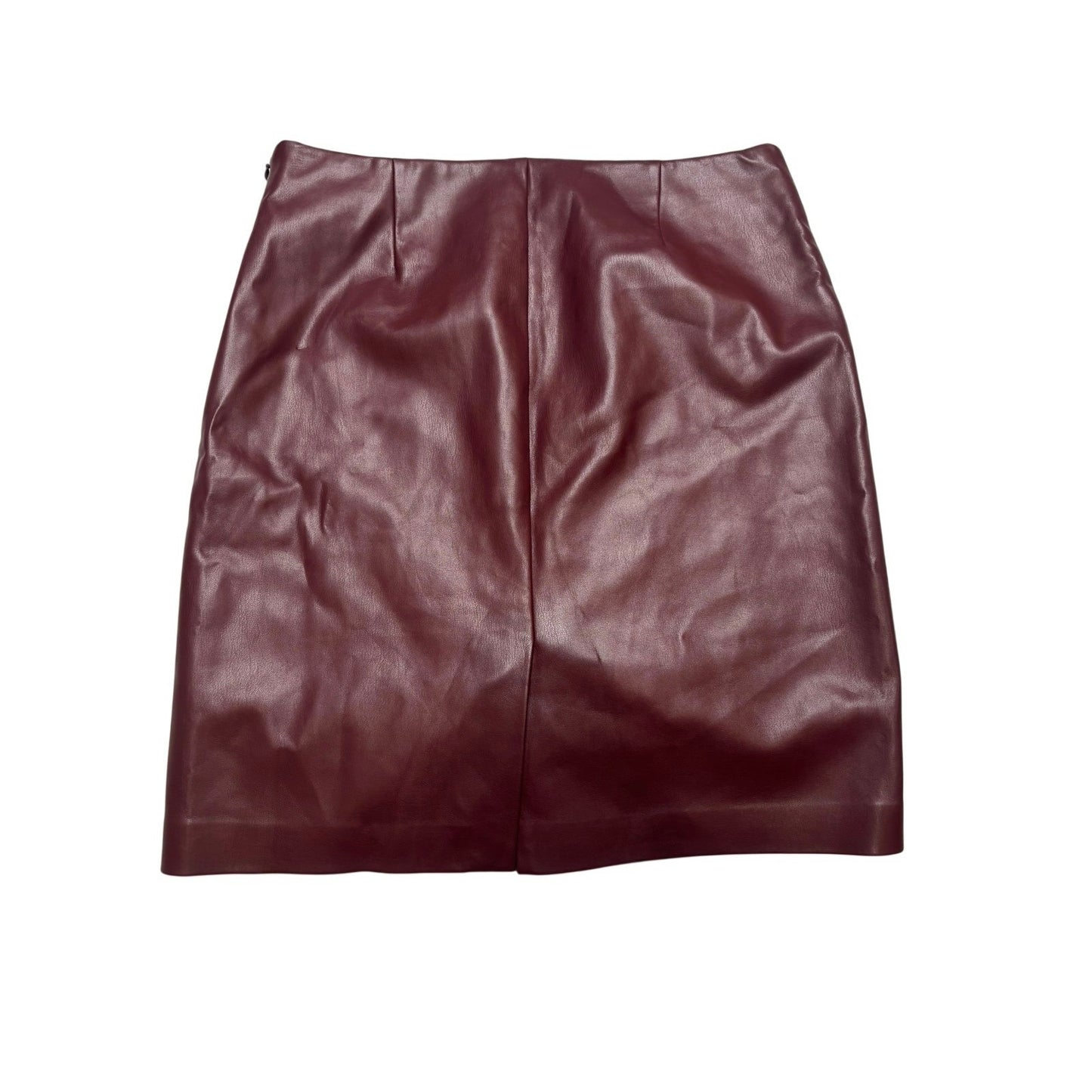 Theory Clean Pencil Skirt in Bedford Faux Leather SZ 10