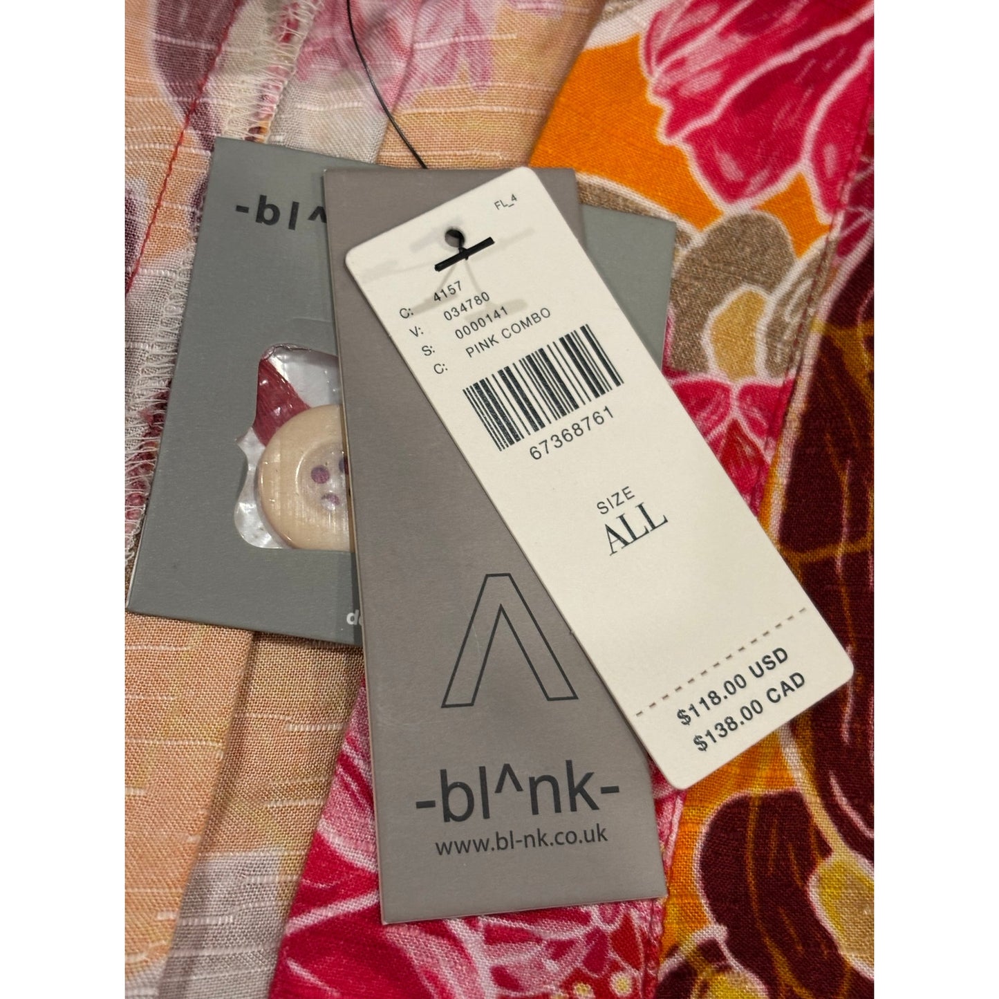 BL^NK London Floral Kimono One Size NWT