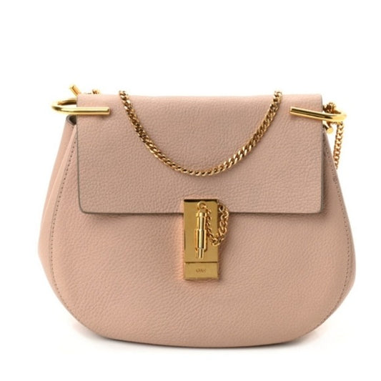 Chloe Grained Lambskin Drew Mini Shoulder Bag