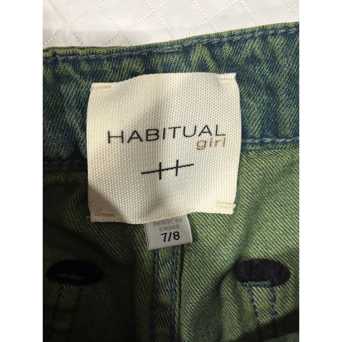 Habitual Girl Overdyed Wide Leg Cargo Jeans SZ 7/8