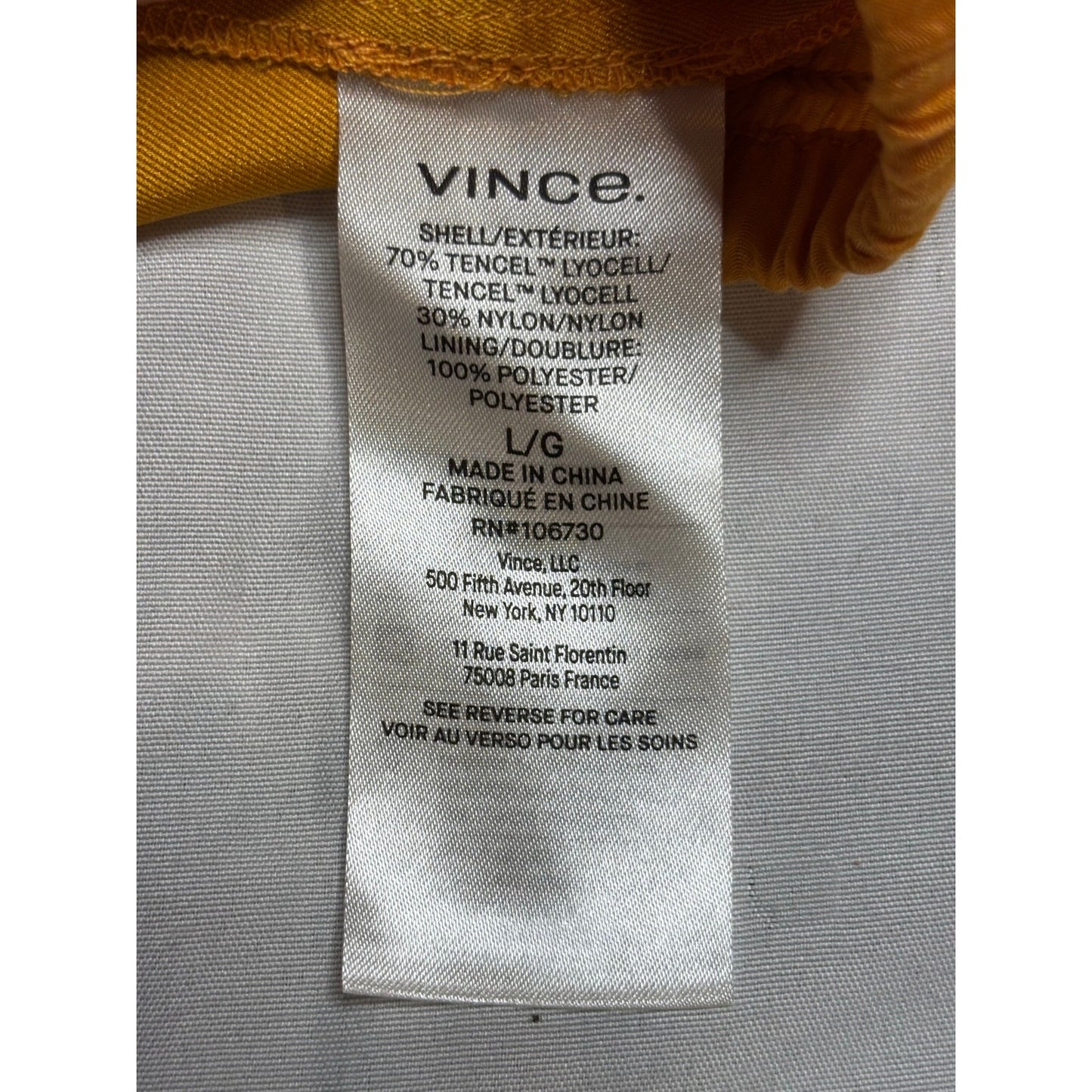 Vince Smocked Waist Midi Skirt  SZ L