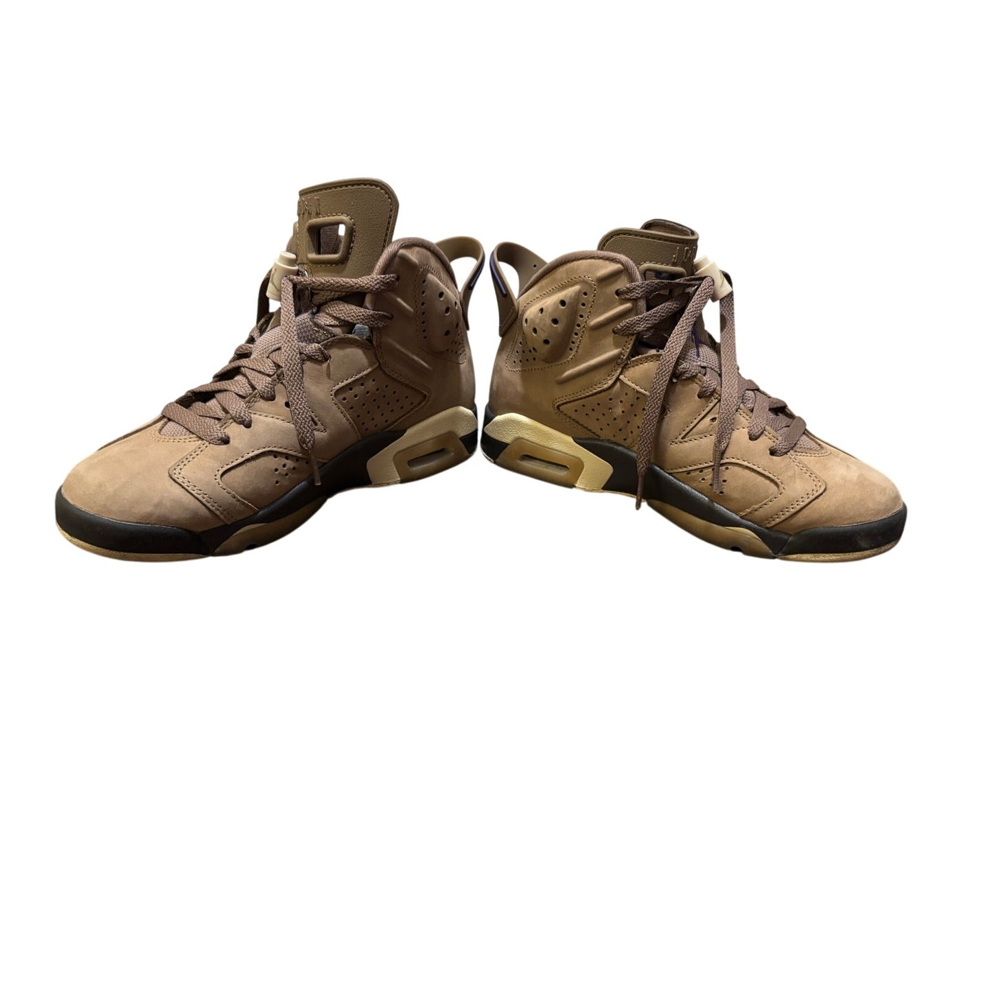 Air Jordan 6 Retro GORE-TEX Brown Kelp Court Purple Sneakers SZ 6.5Y